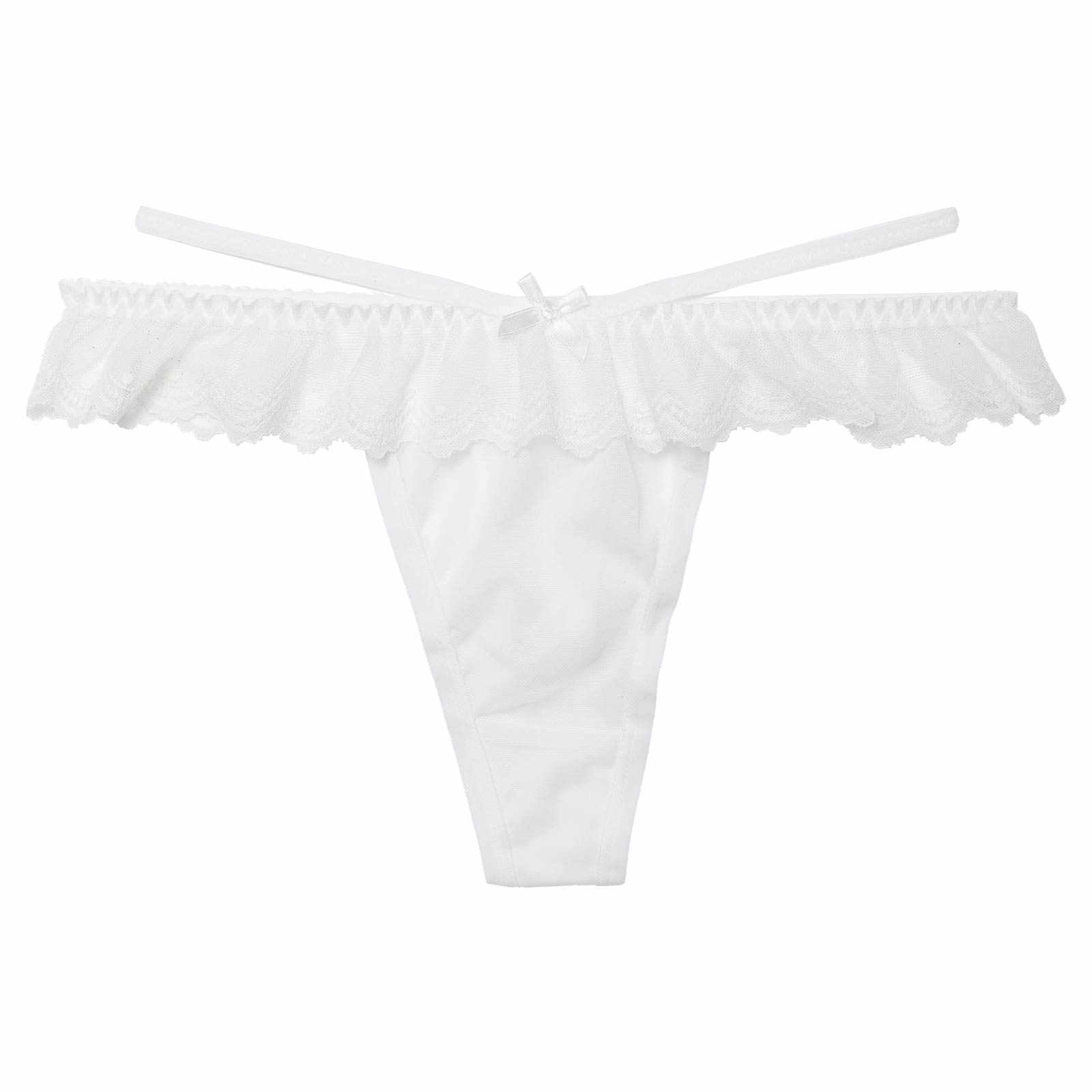 11/26新作!シアーフリルレースコードTバックショーツ単品