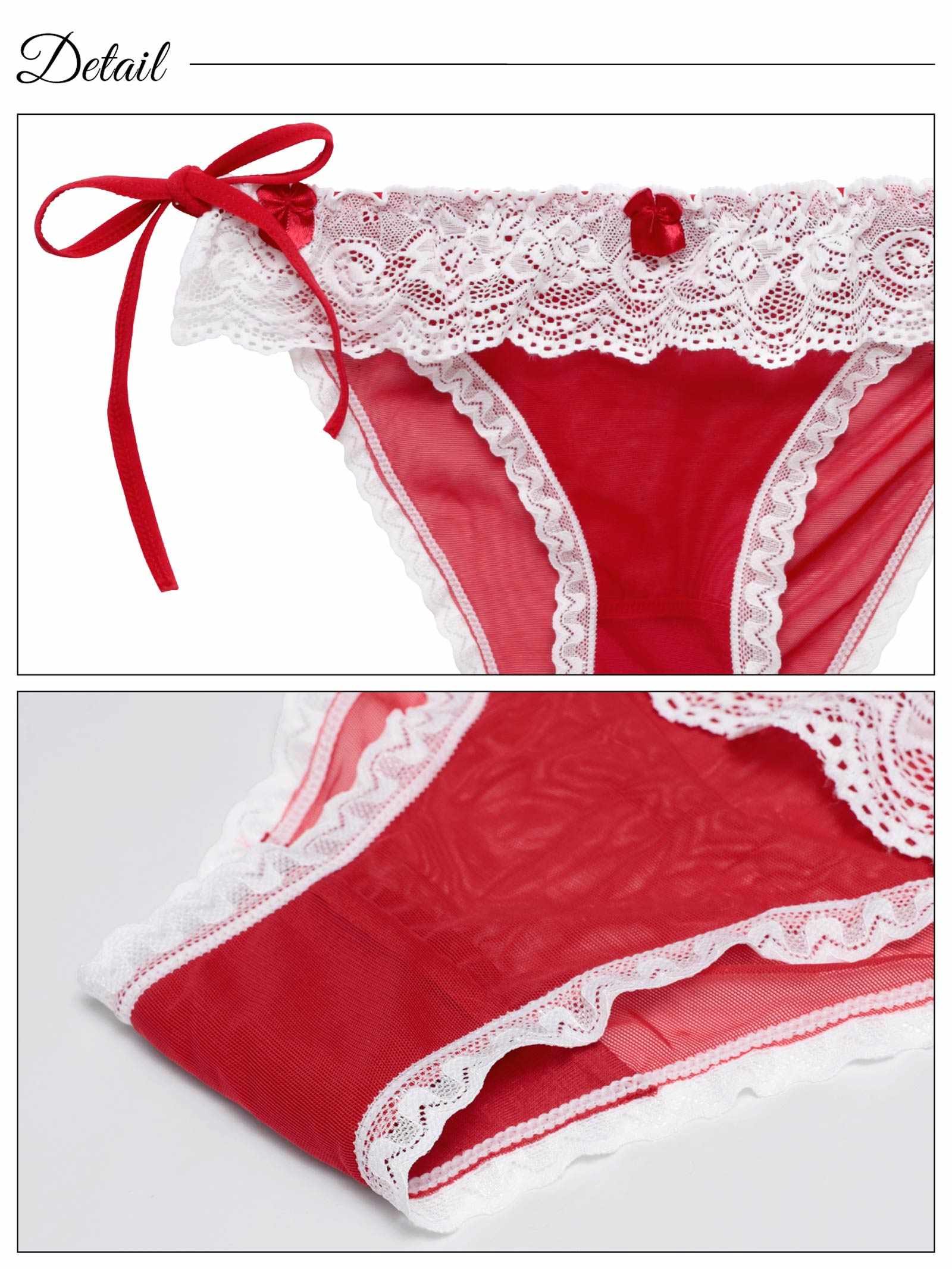 12/24新作!ラブリーフリルリボンサイド紐フルバックショーツ単品