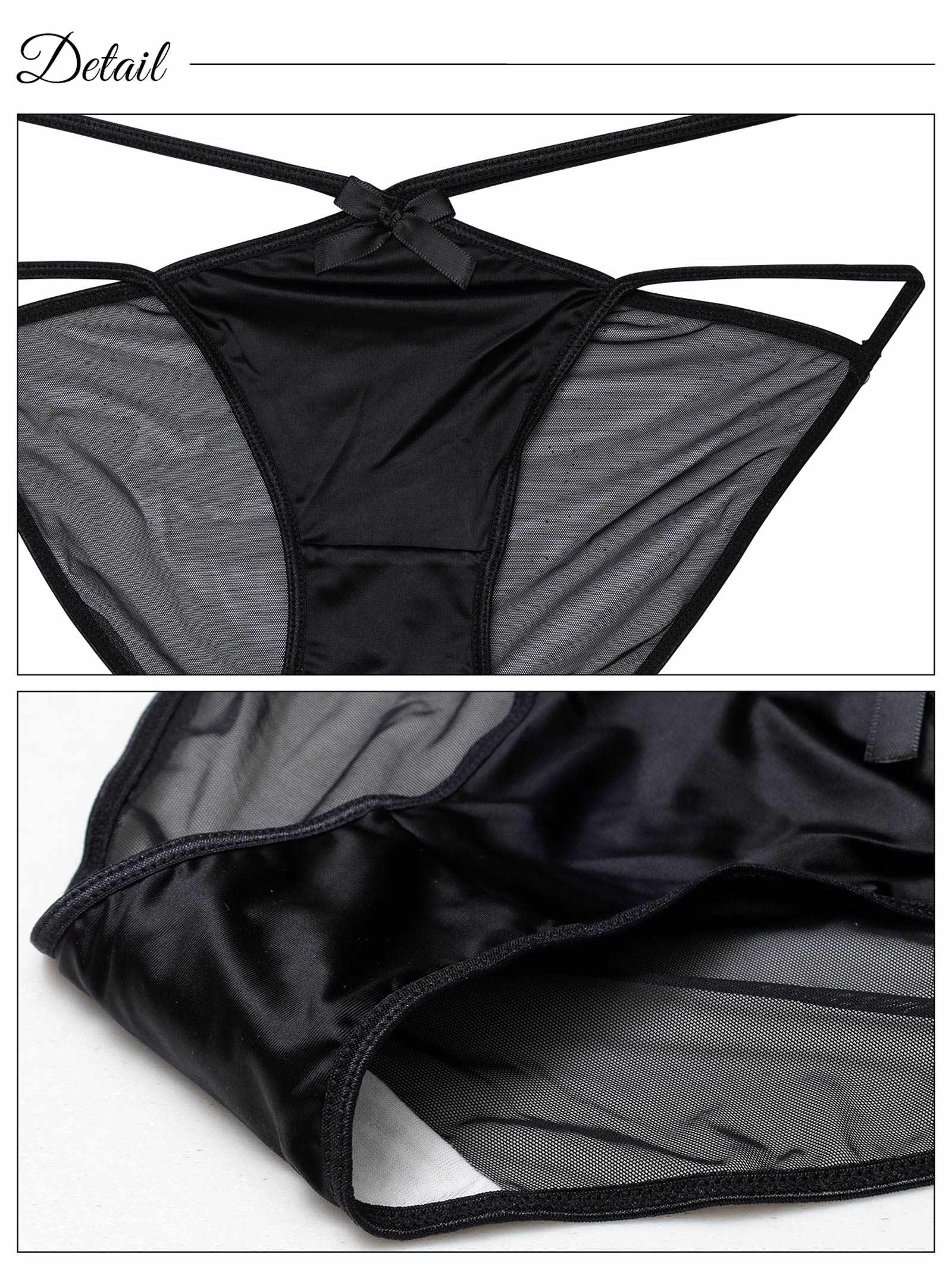 1/23新作!クロスストリングバック透けフルバックショーツ単品