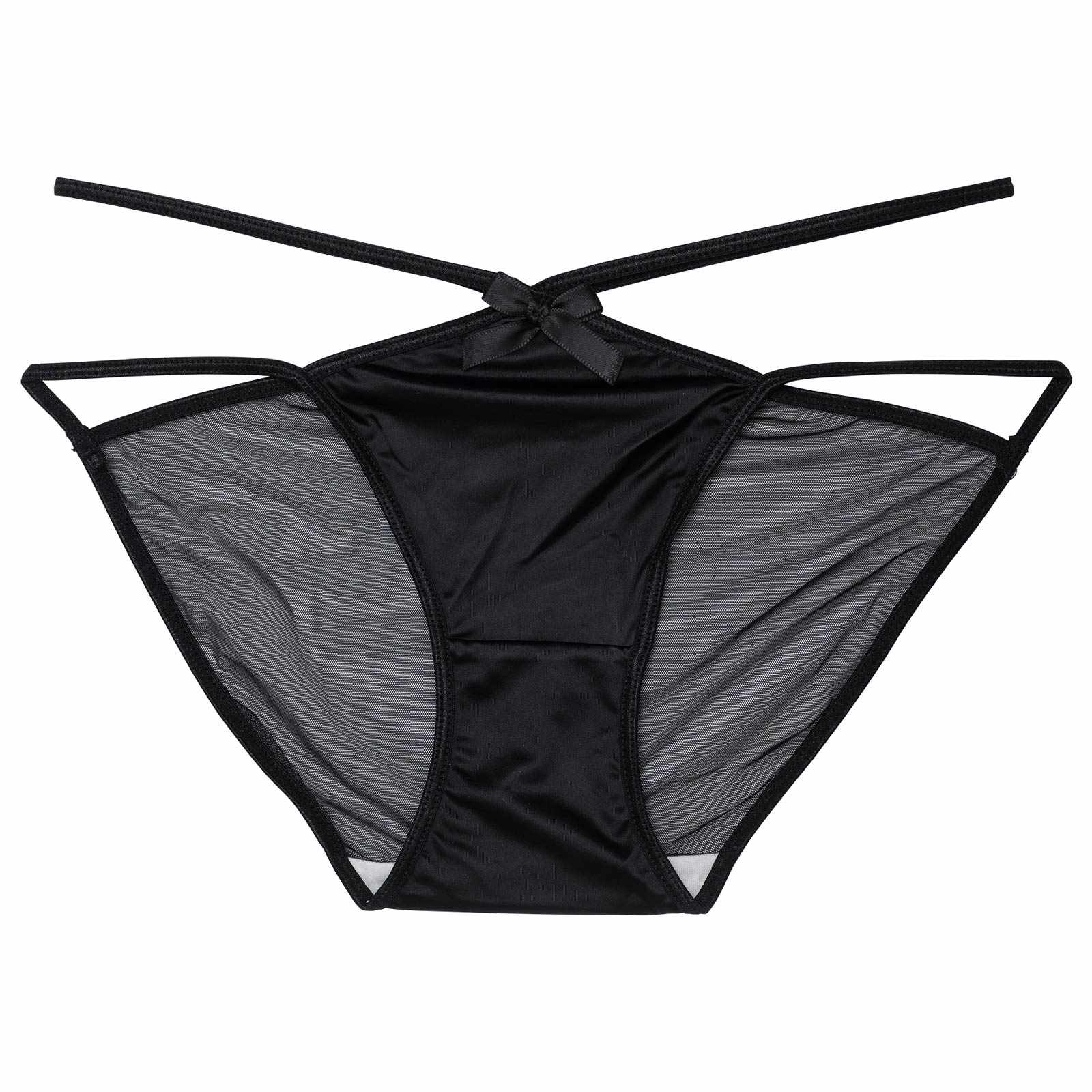 1/23新作!クロスストリングバック透けフルバックショーツ単品