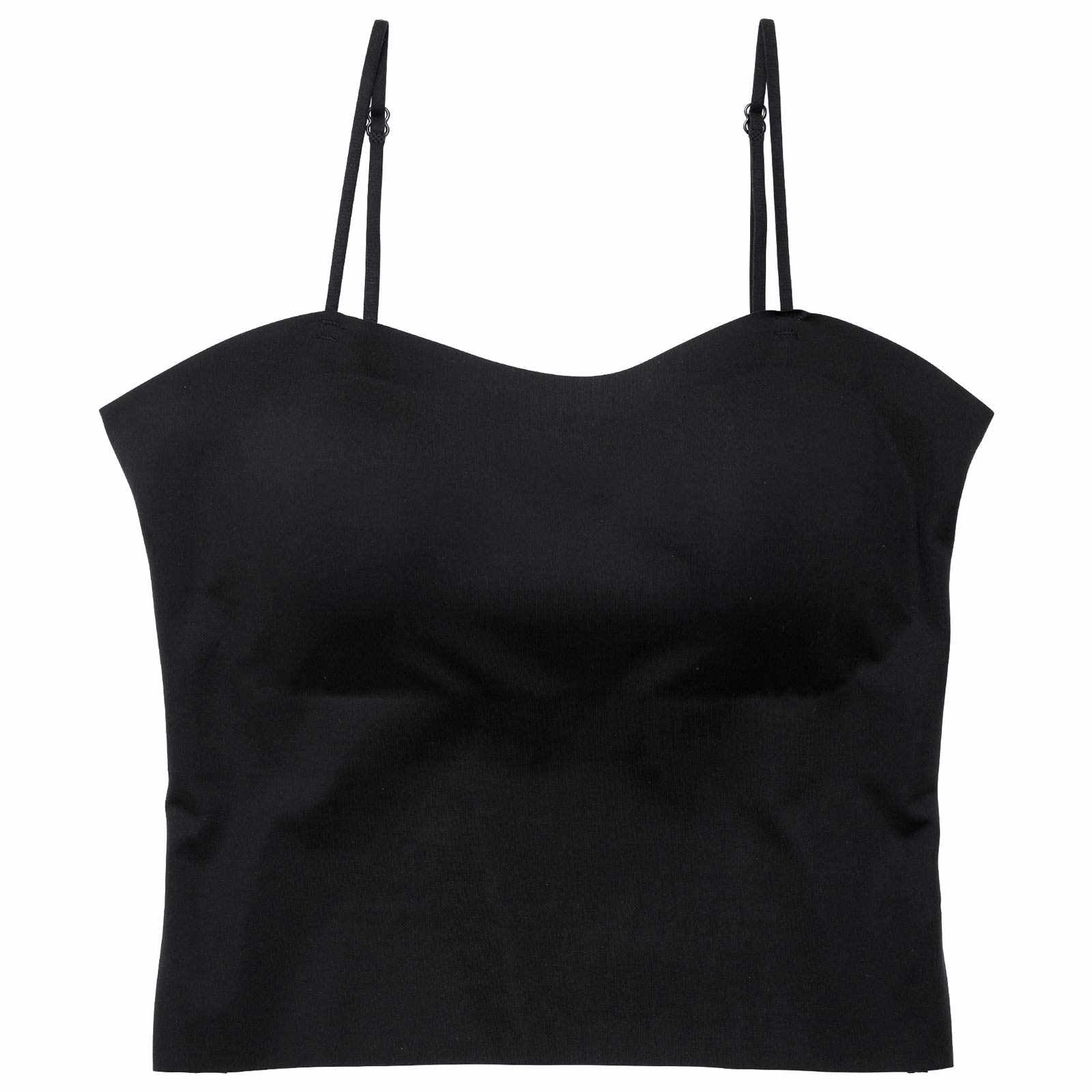 1/30新作!ワンカラーシームレスカップ付きキャミソール