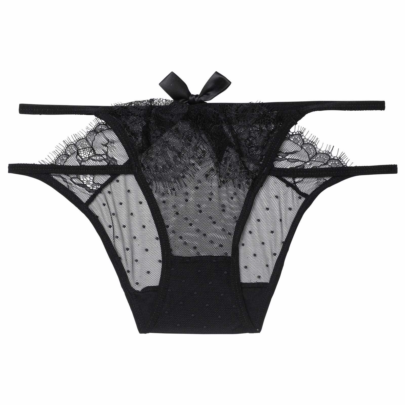 1/23新作!ダブルストリングドットバック透けフルバックショーツ単品