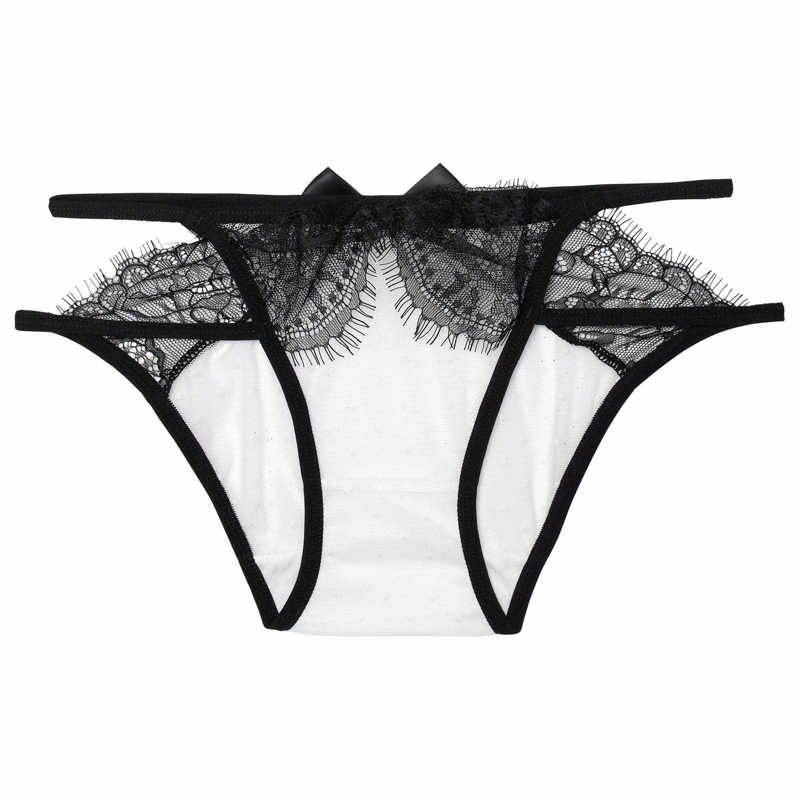 1/23新作!ダブルストリングドットバック透けフルバックショーツ単品