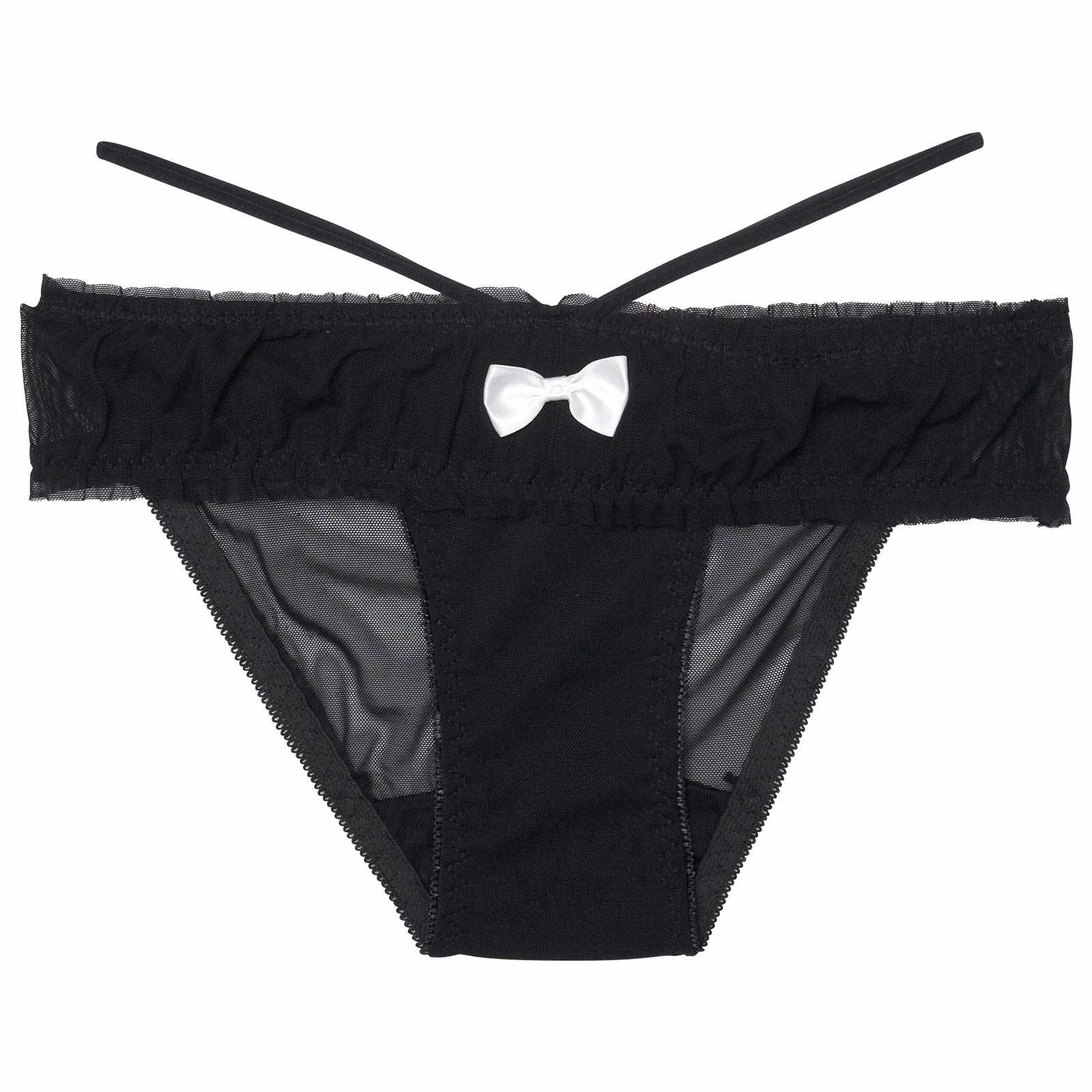 1/21新作!スウィーティリボンコードバック透けフルバックショーツ単品