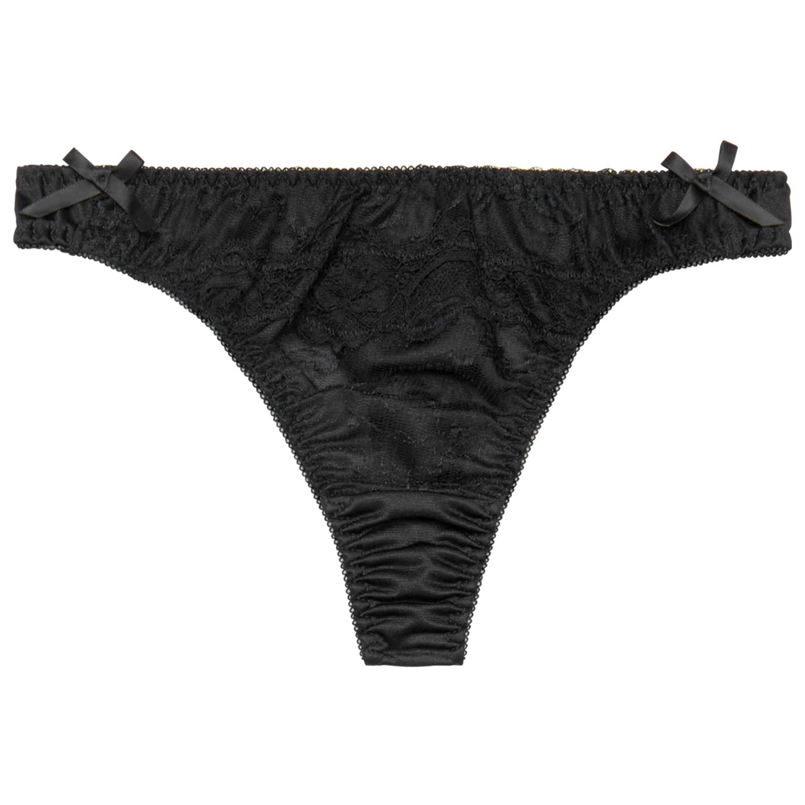 サイドリボンフルールレースTバックショーツ単品