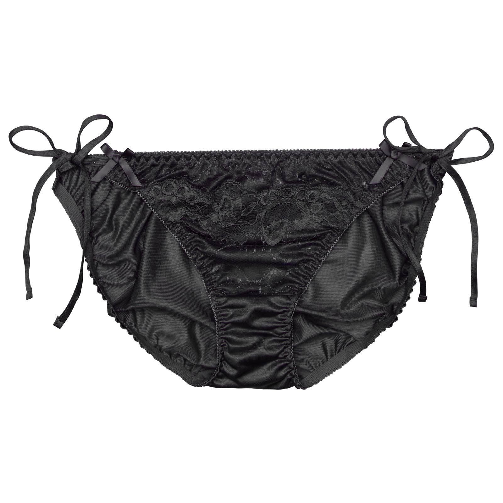 サイドリボンフルールレースサイド紐フルバックショーツ単品