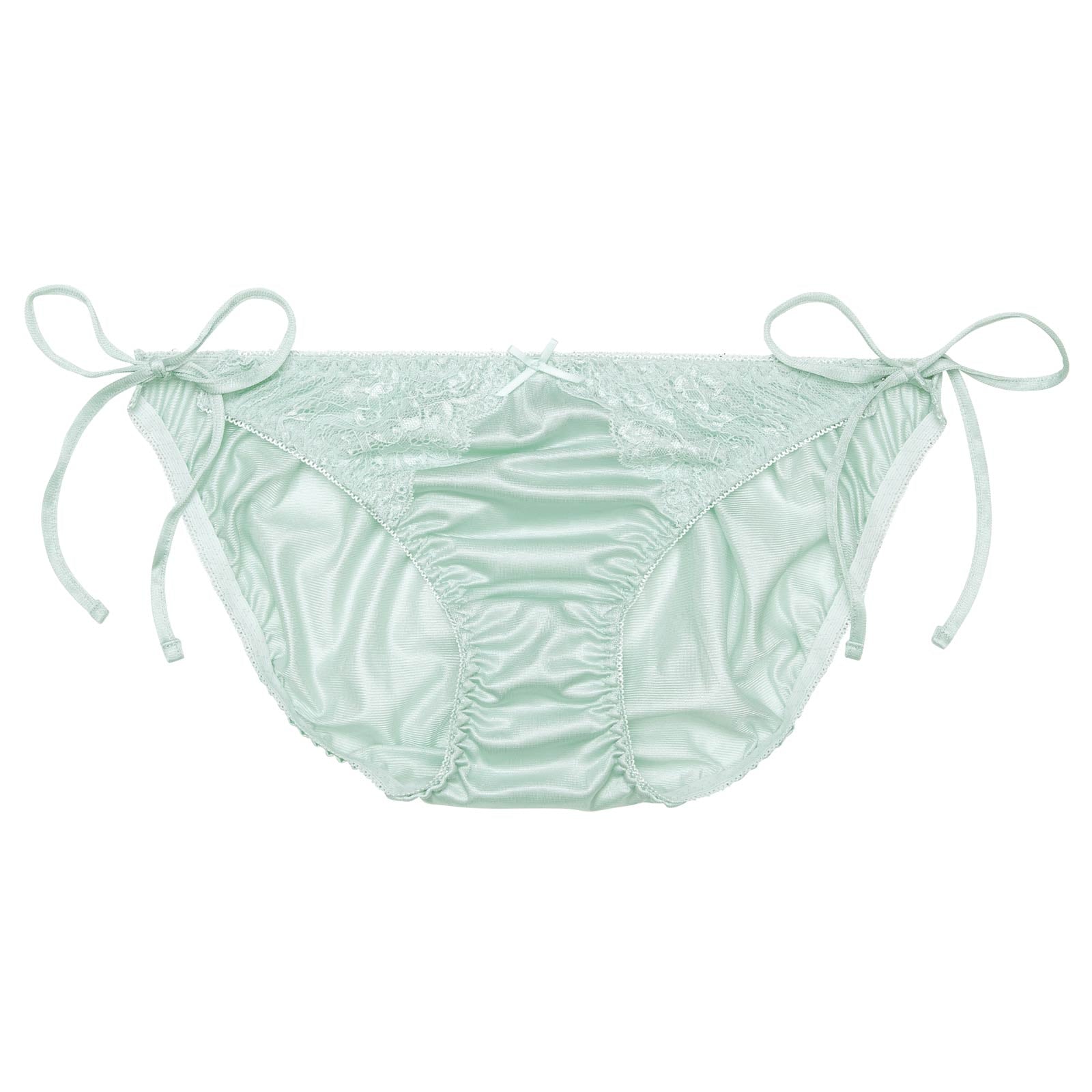 プレーンレースリボンサイド紐フルバックショーツ単品