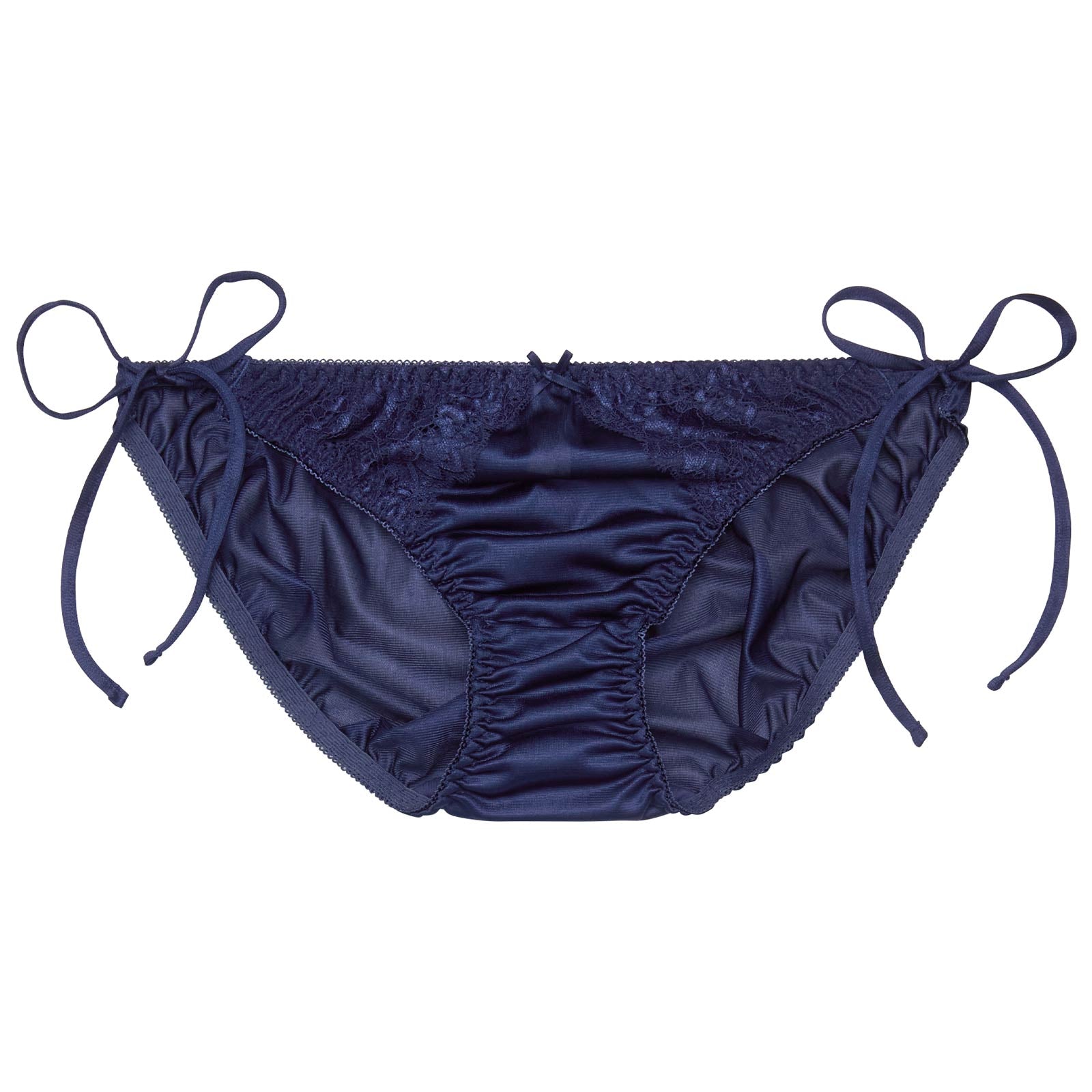 プレーンレースリボンサイド紐フルバックショーツ単品