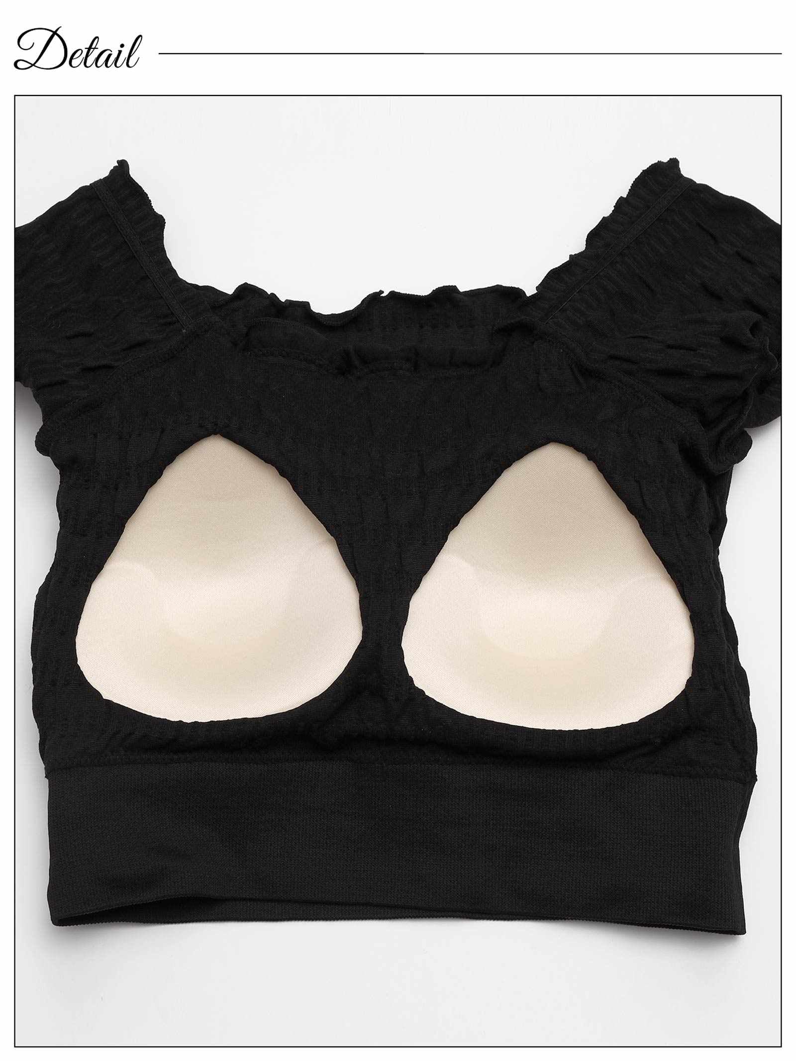 2WAYカップ付きクロップド丈トップス