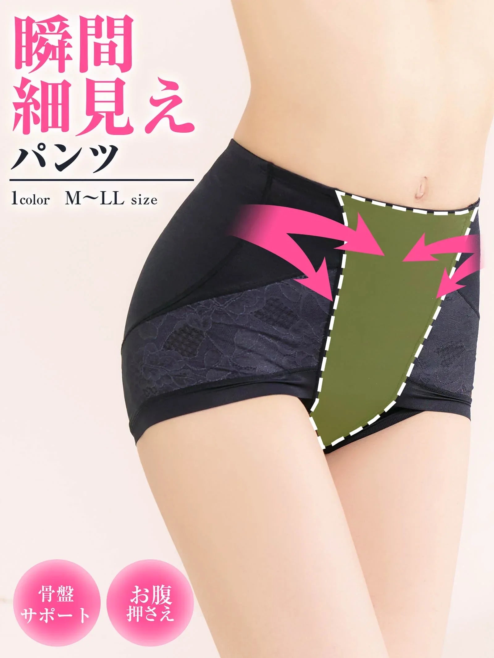 1/8再販!骨盤サポートレースショートガードル - 【公式】247Lingerie