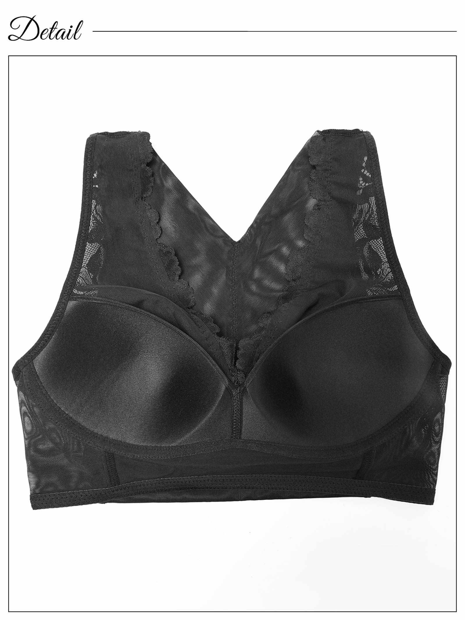 ラグジュアリーフラワー背筋サポートハーフトップブラジャー単品 - 【公式】247Lingerie