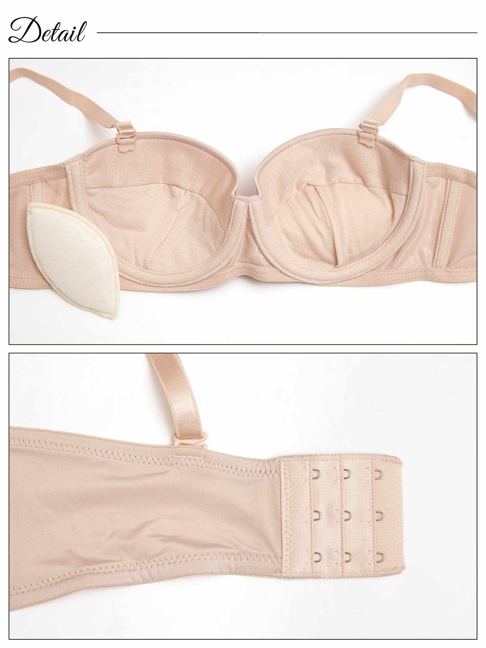 9/26新作!シンプルハーフカップチューブブラジャー単品