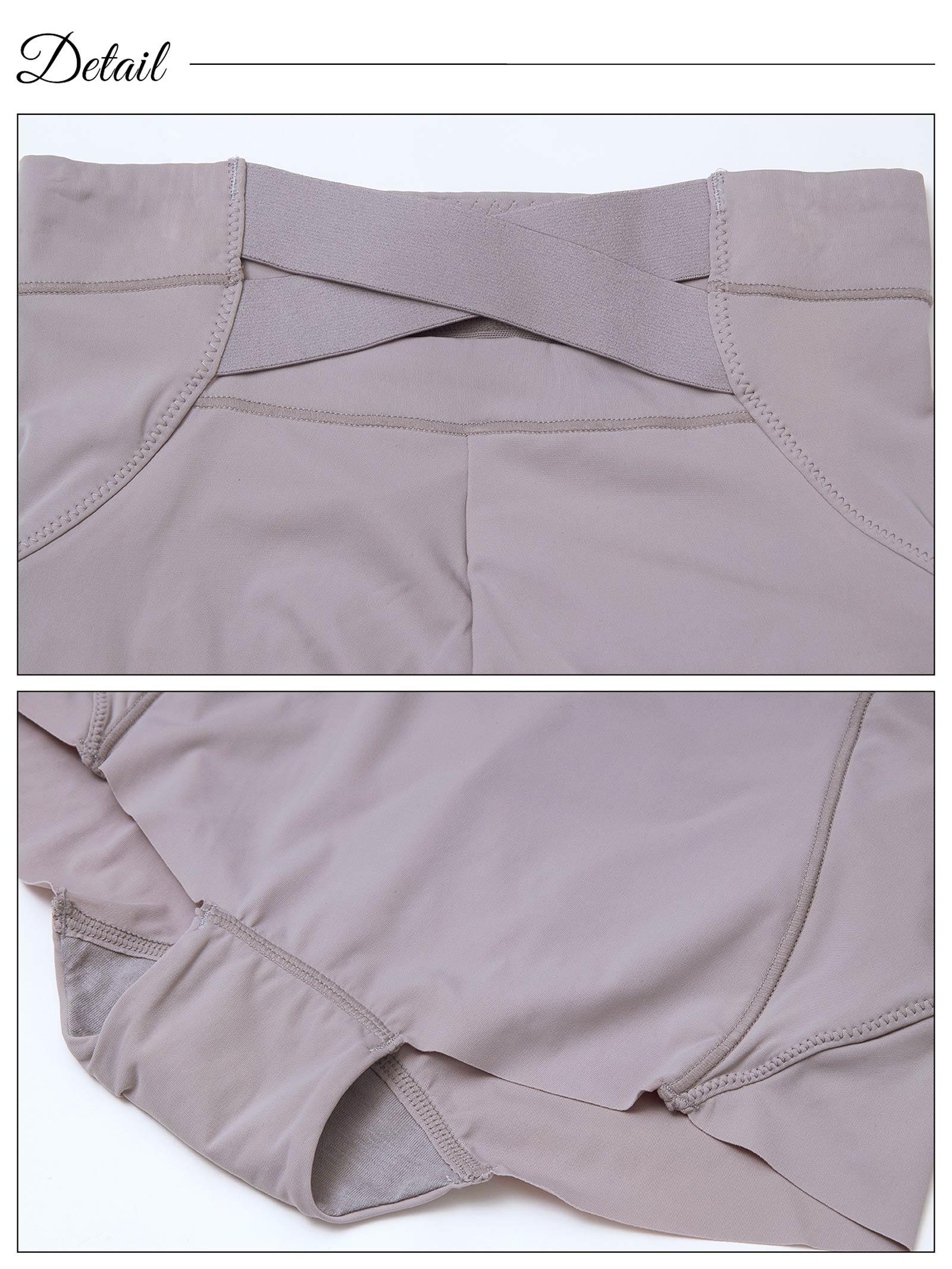 1/5新作!ハイウエストバッククロス骨盤サポートボックスショーツ単品