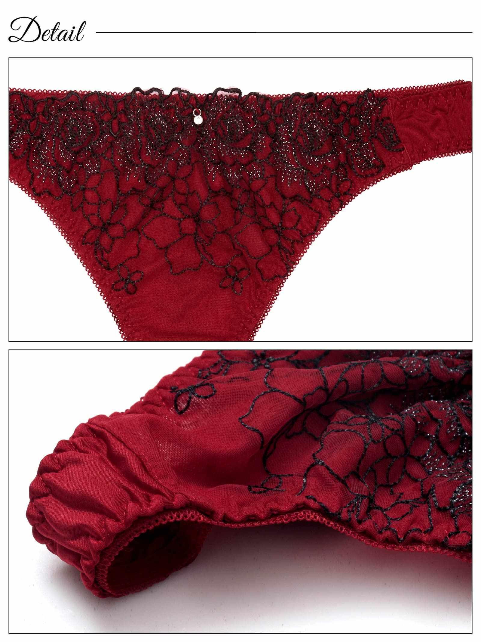 8/11新作!シャイニーダークフラワーTバックショーツ単品