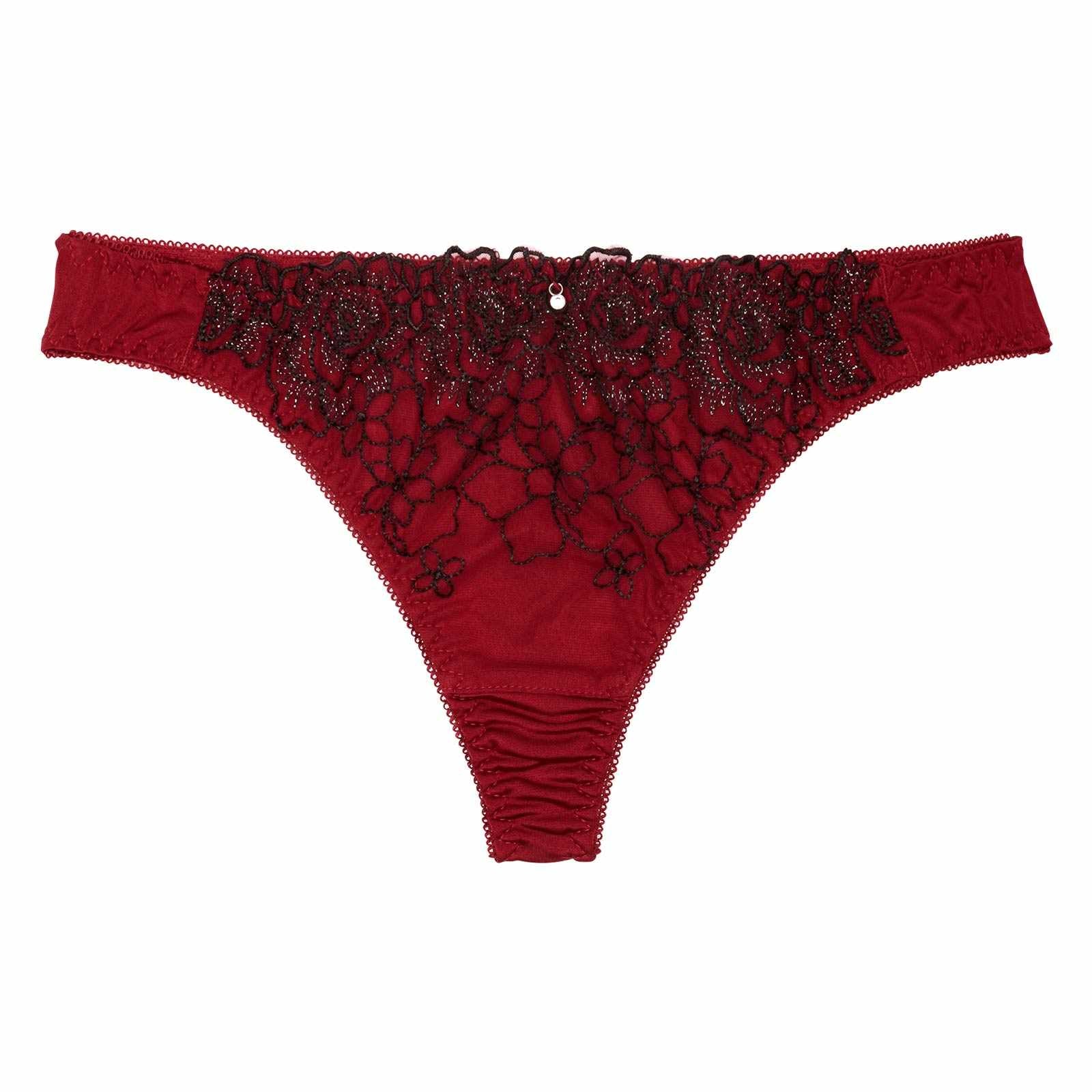 シャイニーダークフラワーTバックショーツ単品