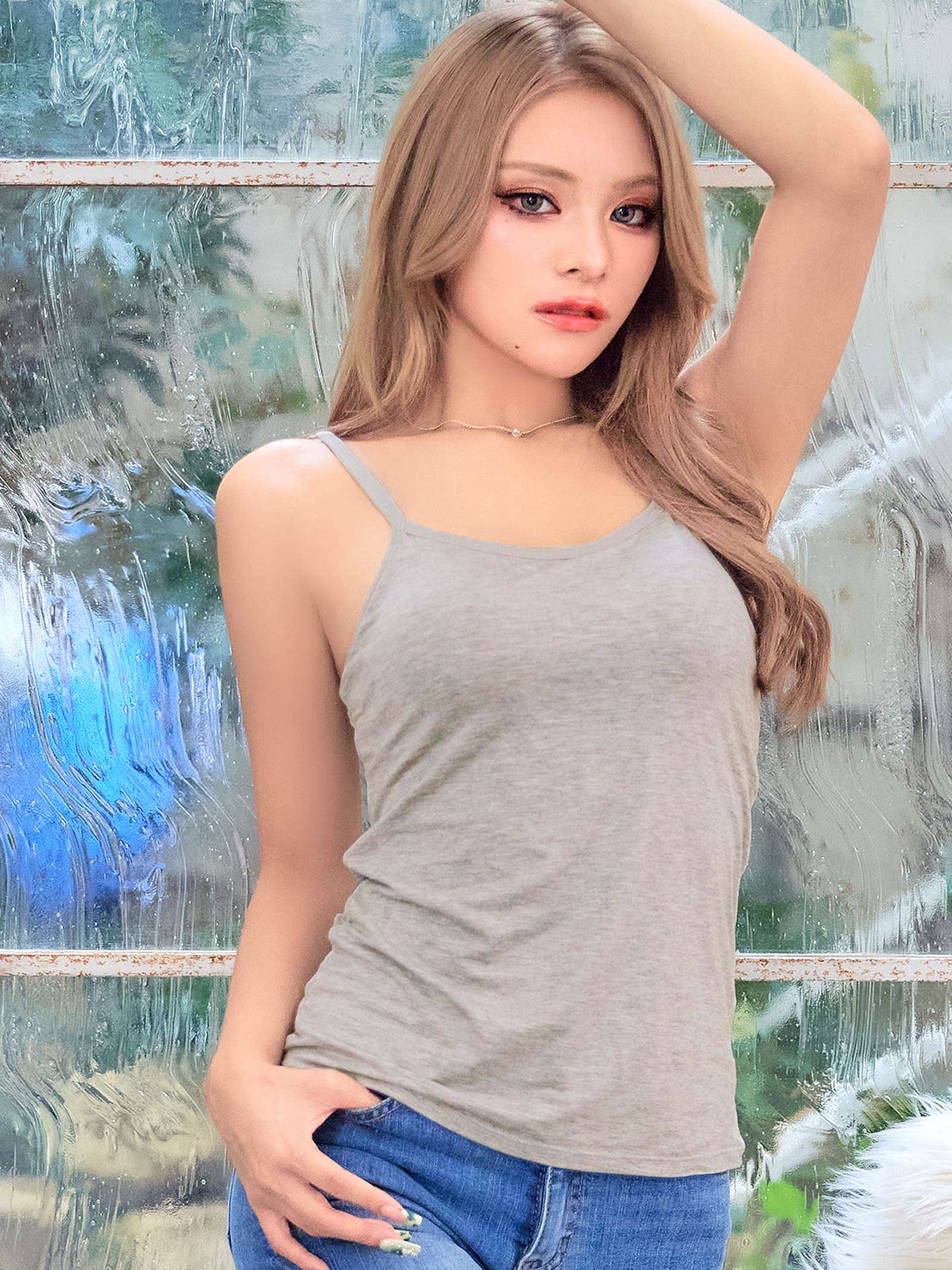 9/9新作!カップ付きシンプルキャミソール