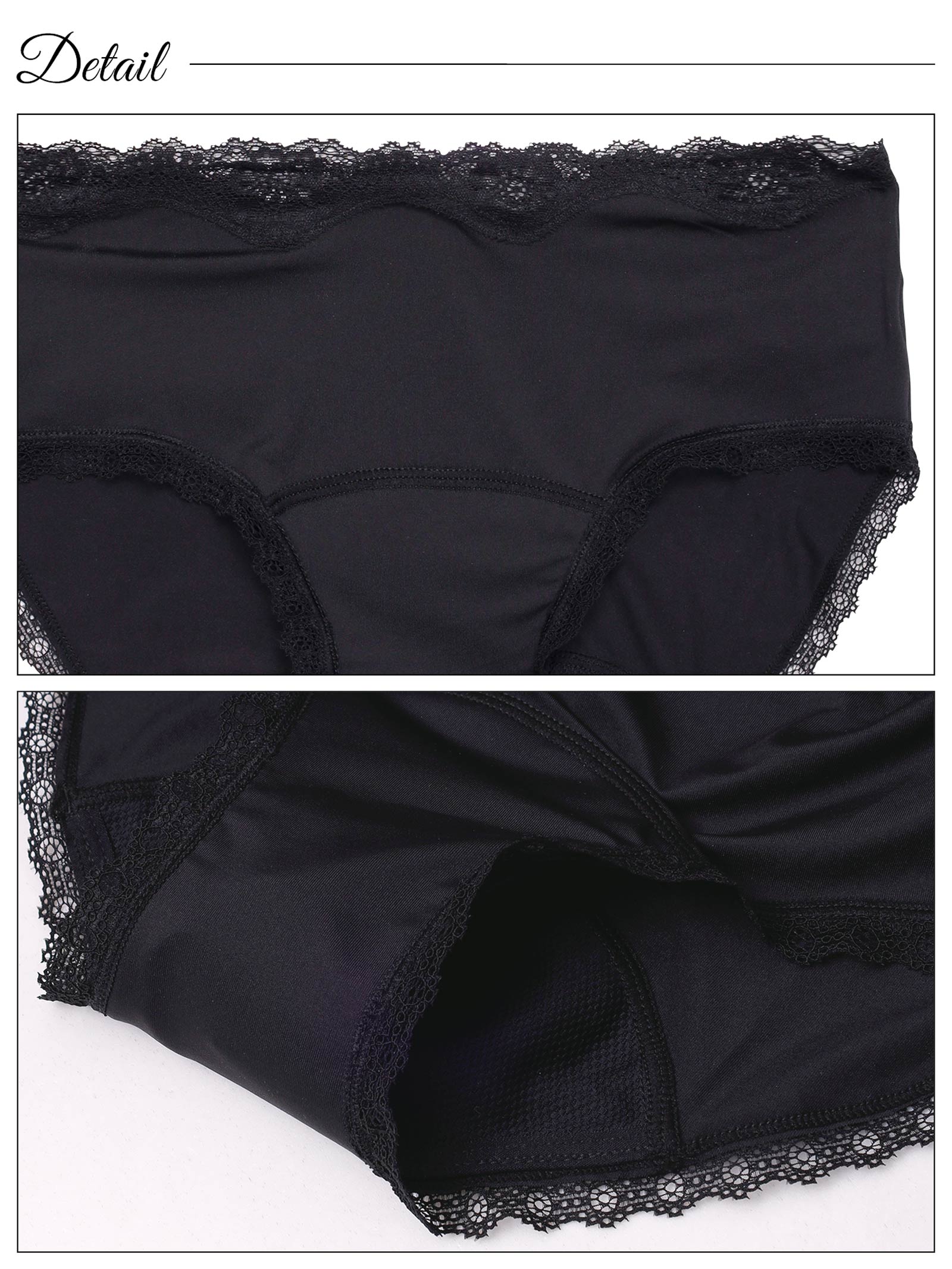 12/20新作!シンプルレース吸水サニタリーショーツ単品