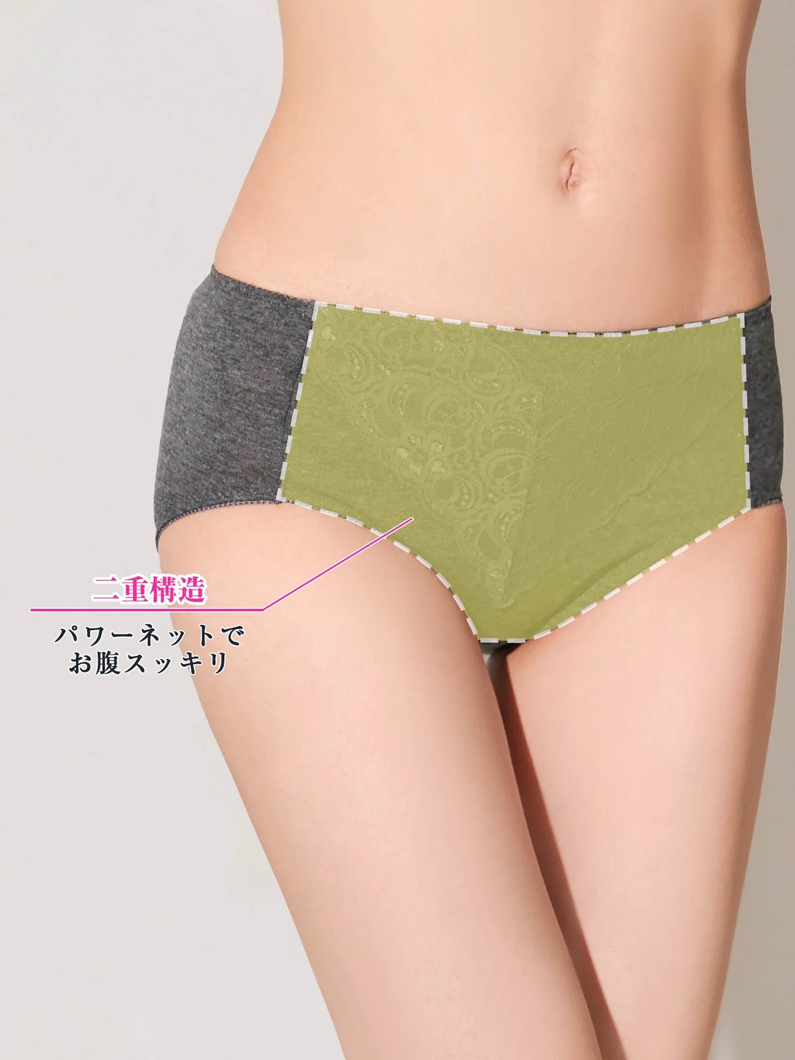 綿混お腹抑えショーツガードル - 【公式】247Lingerie