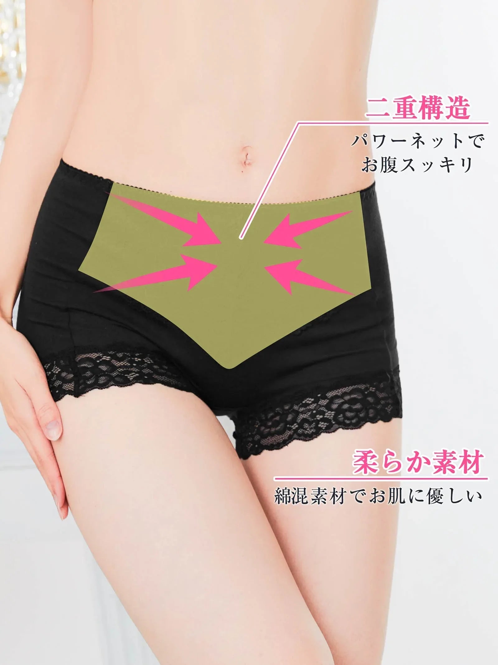 2/10再販!ダブル保湿加工ガードル - 【公式】247Lingerie