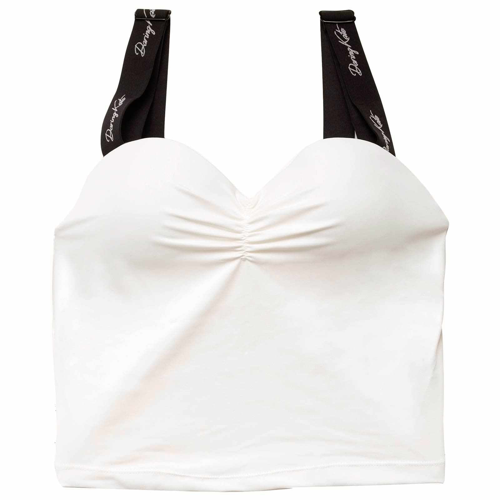 ギャザーロゴストラップカップ付きキャミソール