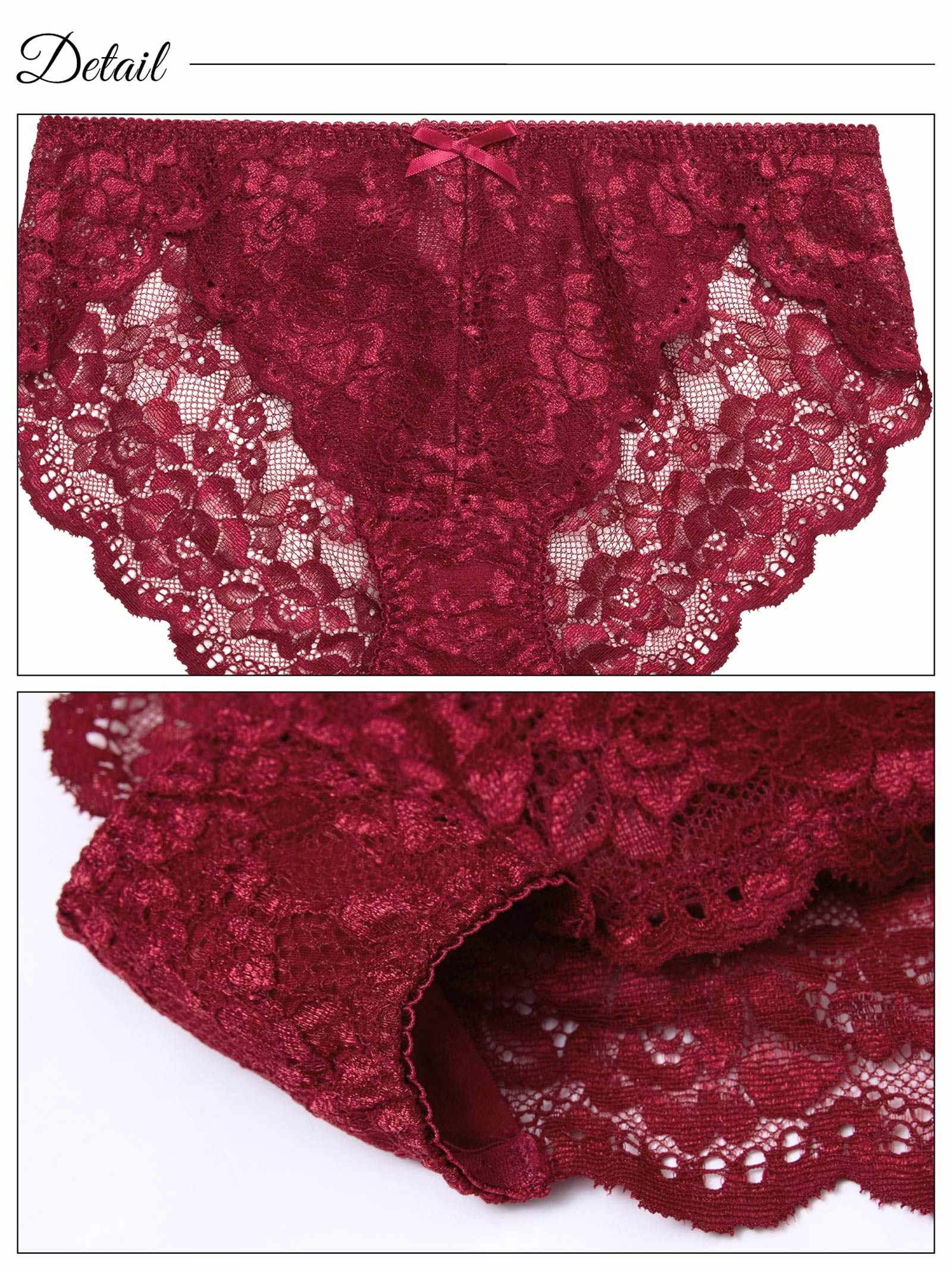 2/14新作!カシュクールスカラップレースバック透けフルバックショーツ単品