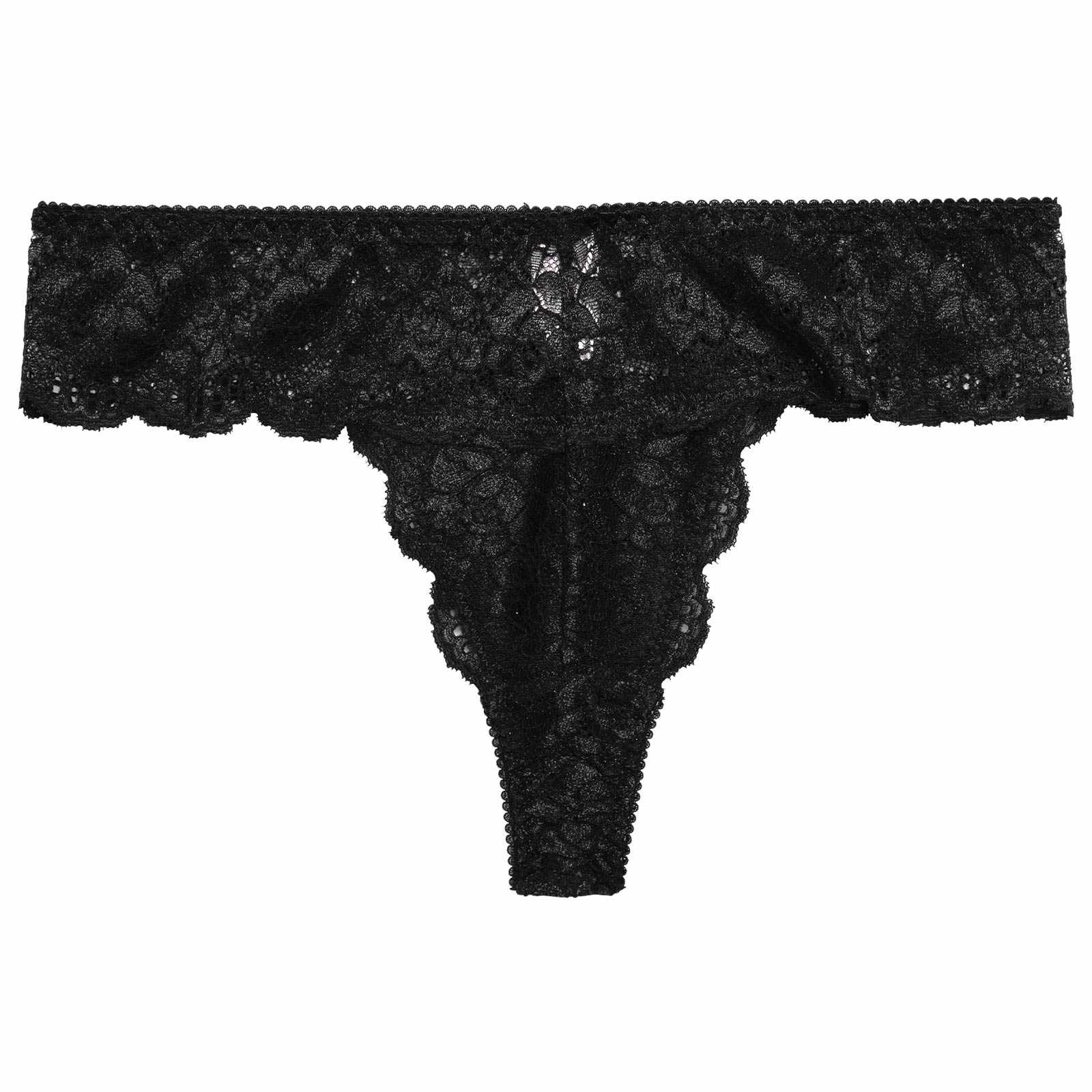 カシュクールスカラップレースバック透けTバックショーツ単品