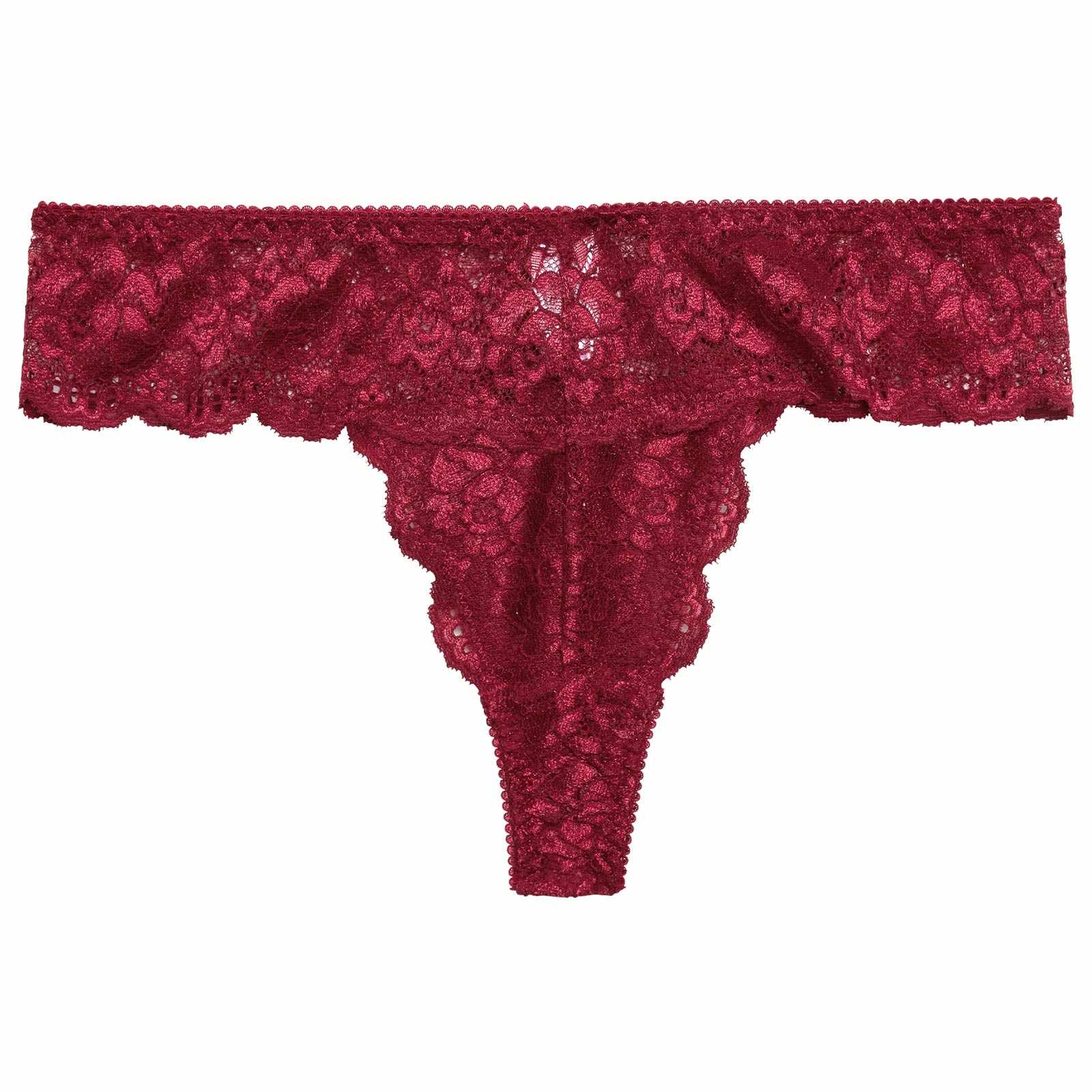 カシュクールスカラップレースバック透けTバックショーツ単品