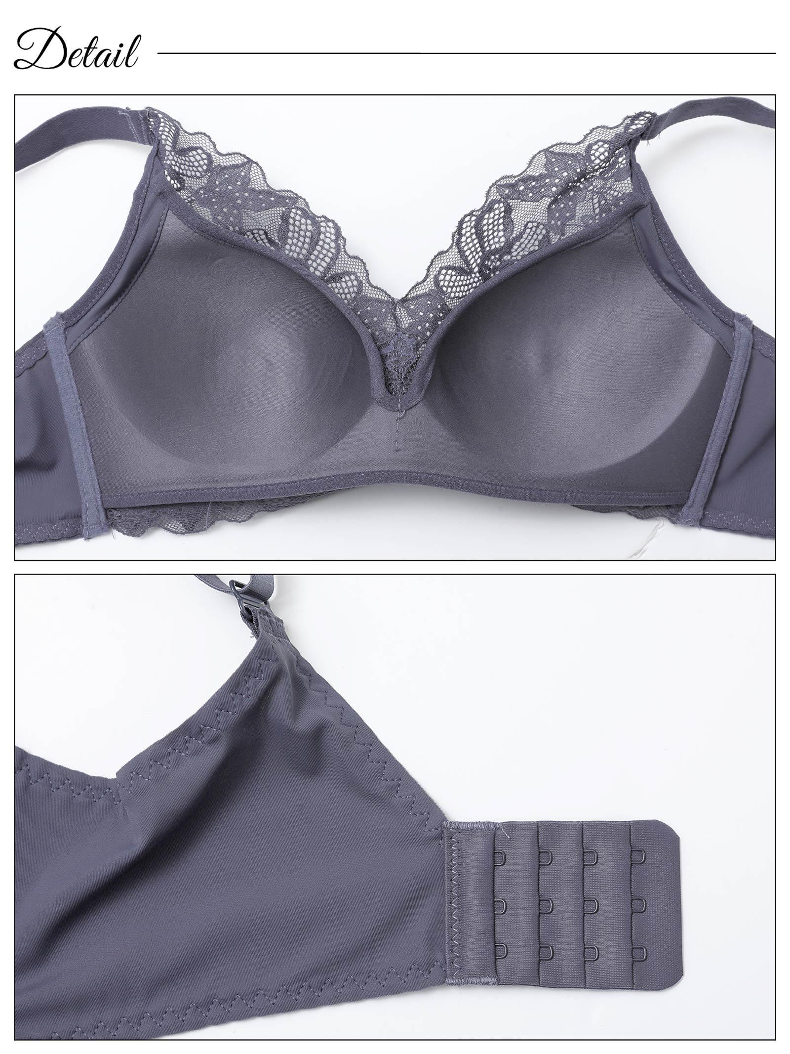 【ノンワイヤー】なめらかFITフラワーレース育乳脇高ブラジャー単品 - 【公式】247Lingerie