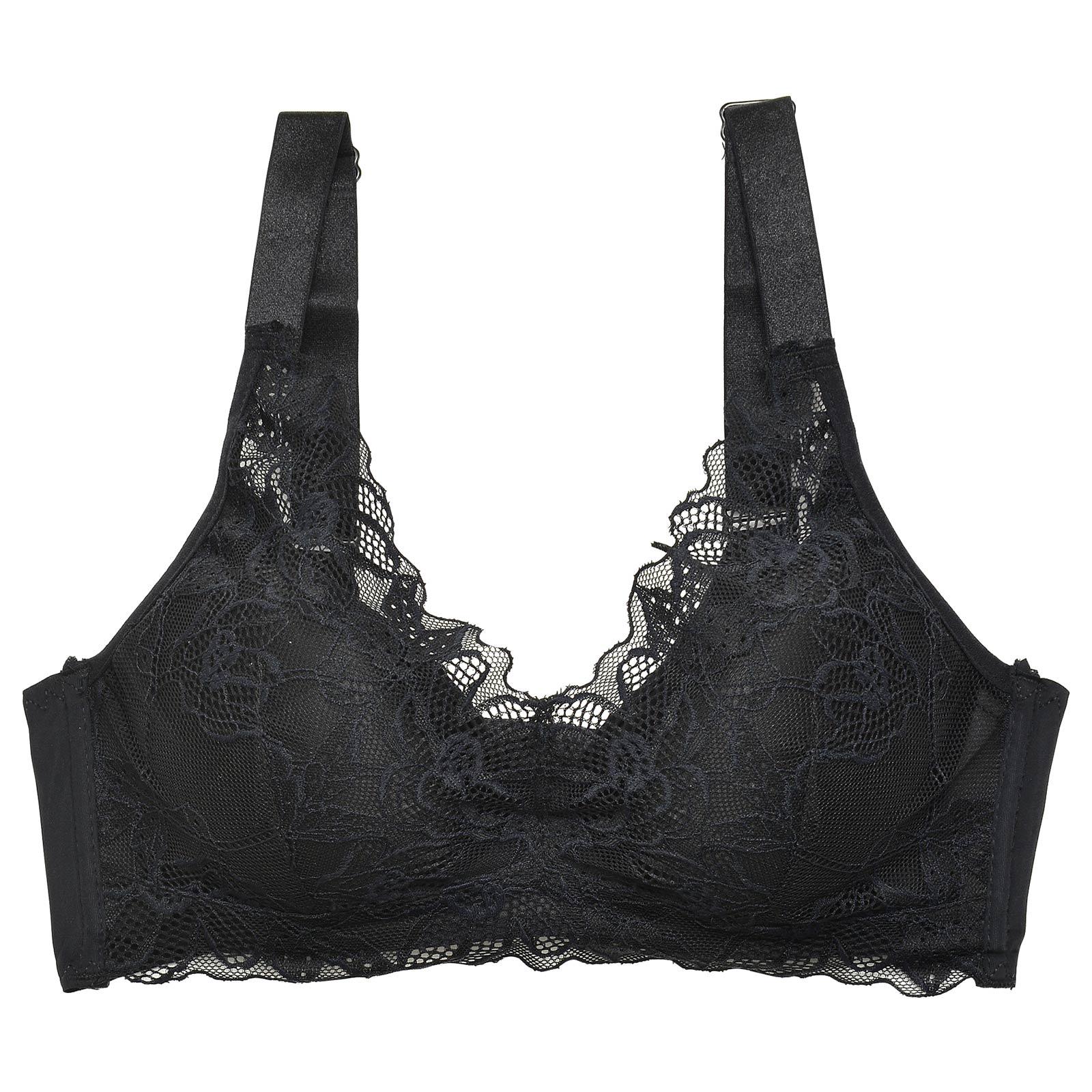 【ノンワイヤー】なめらかFITフラワーレース育乳脇高ブラジャー単品 - 【公式】247Lingerie