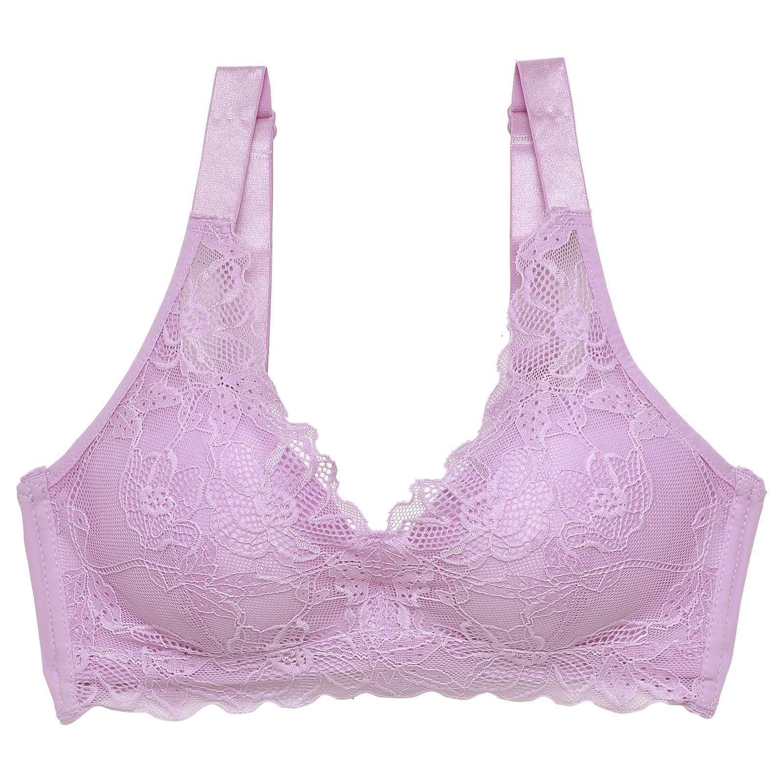 【ノンワイヤー】なめらかFITフラワーレース育乳脇高ブラジャー単品 - 【公式】247Lingerie