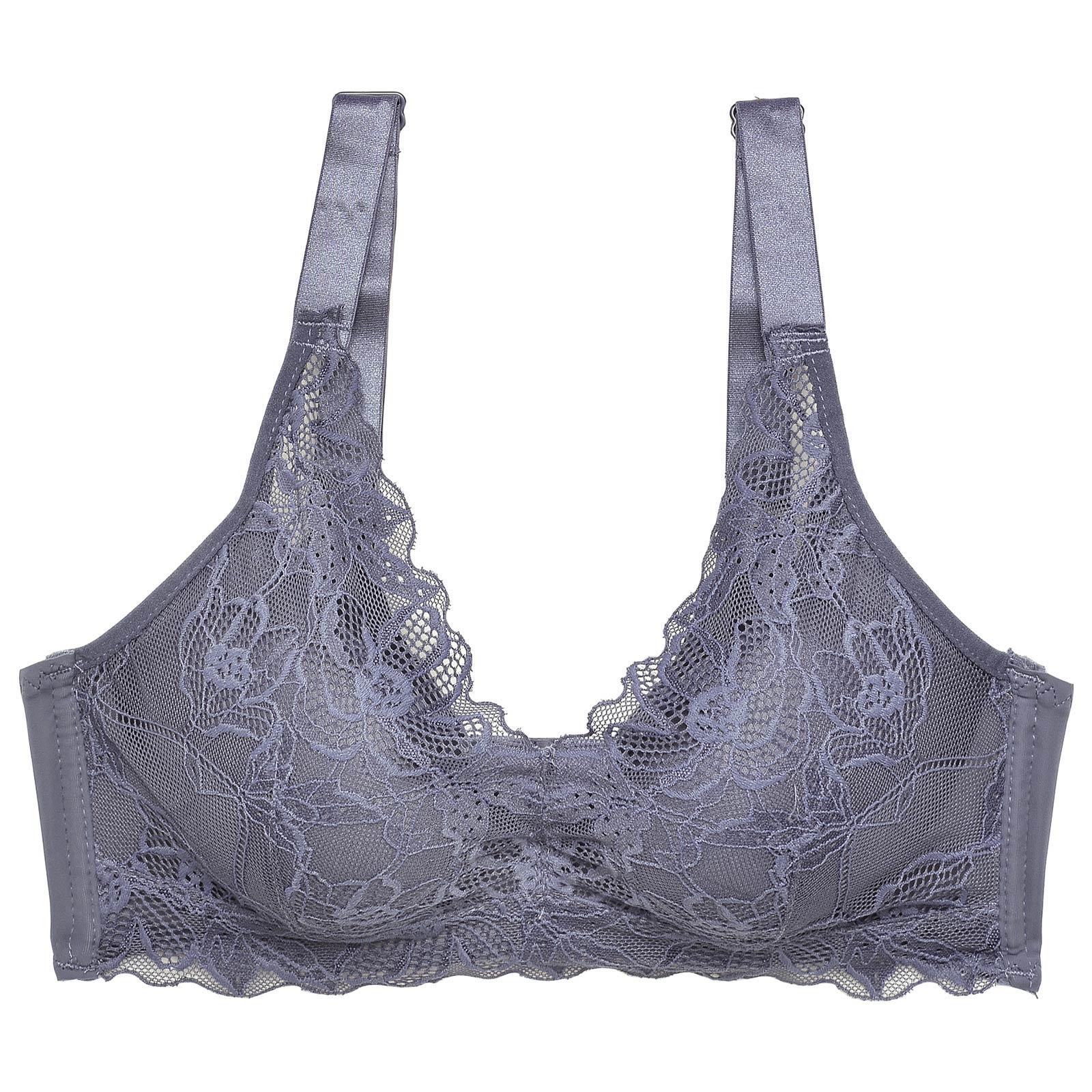 【ノンワイヤー】なめらかFITフラワーレース育乳脇高ブラジャー単品 - 【公式】247Lingerie
