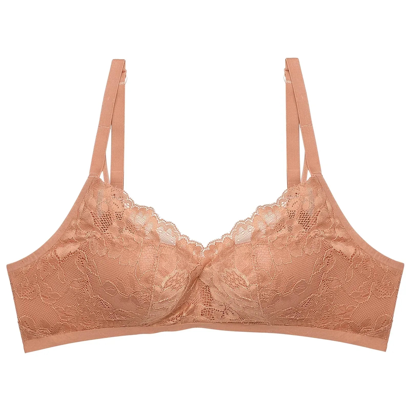 【ノンワイヤー】カシュクールシアーレース育乳脇高ブラジャー単品 - 【公式】247Lingerie