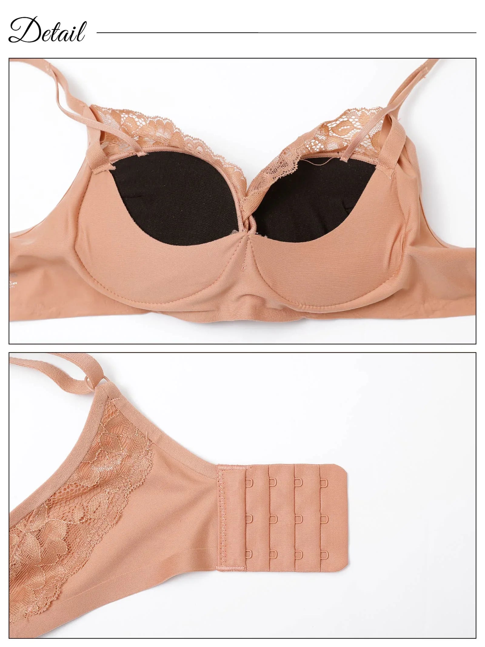 【ノンワイヤー】カシュクールシアーレース育乳脇高ブラジャー単品 - 【公式】247Lingerie