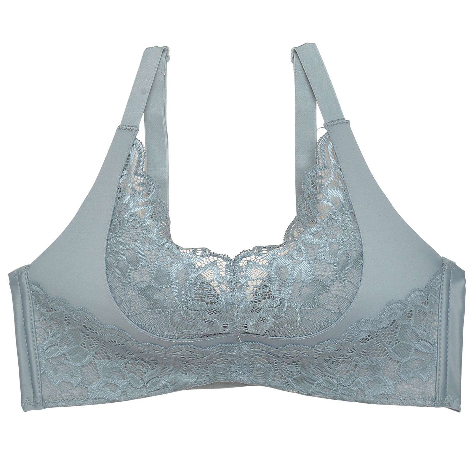 【ノンワイヤー】ブルーミングレース育乳脇高ブラジャー単品