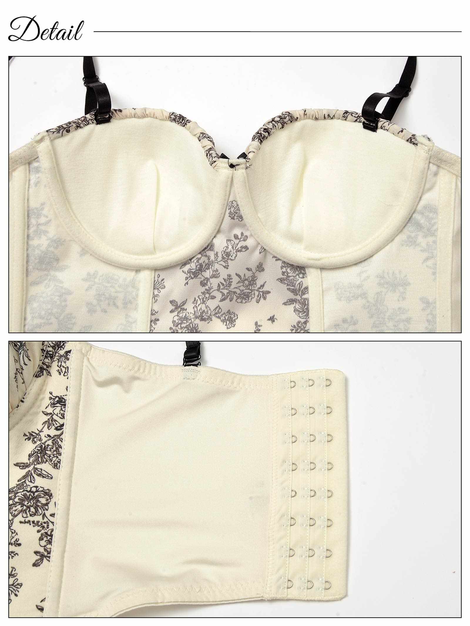 シックプティフルールビスチェ