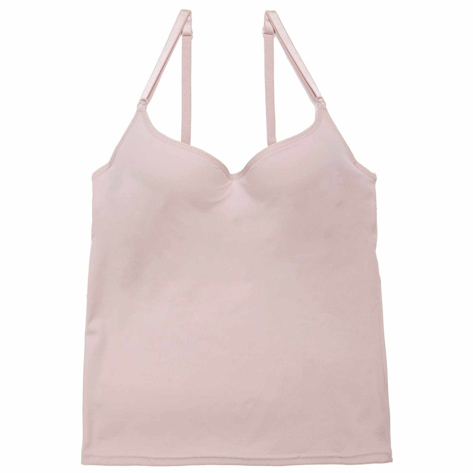 ワンカラーカップ付きキャミソール