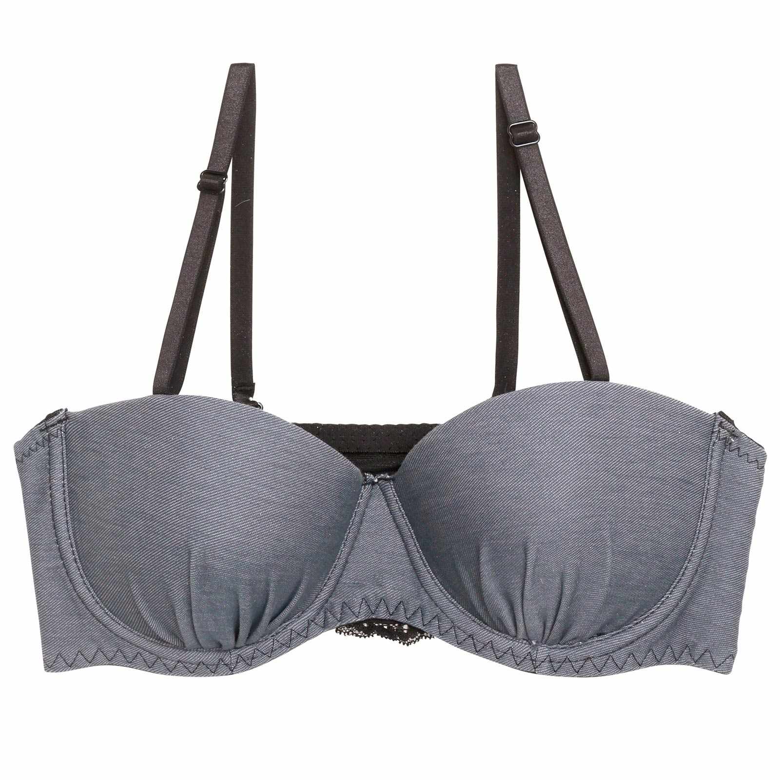 カジュアルデニムモチーフブラジャー単品