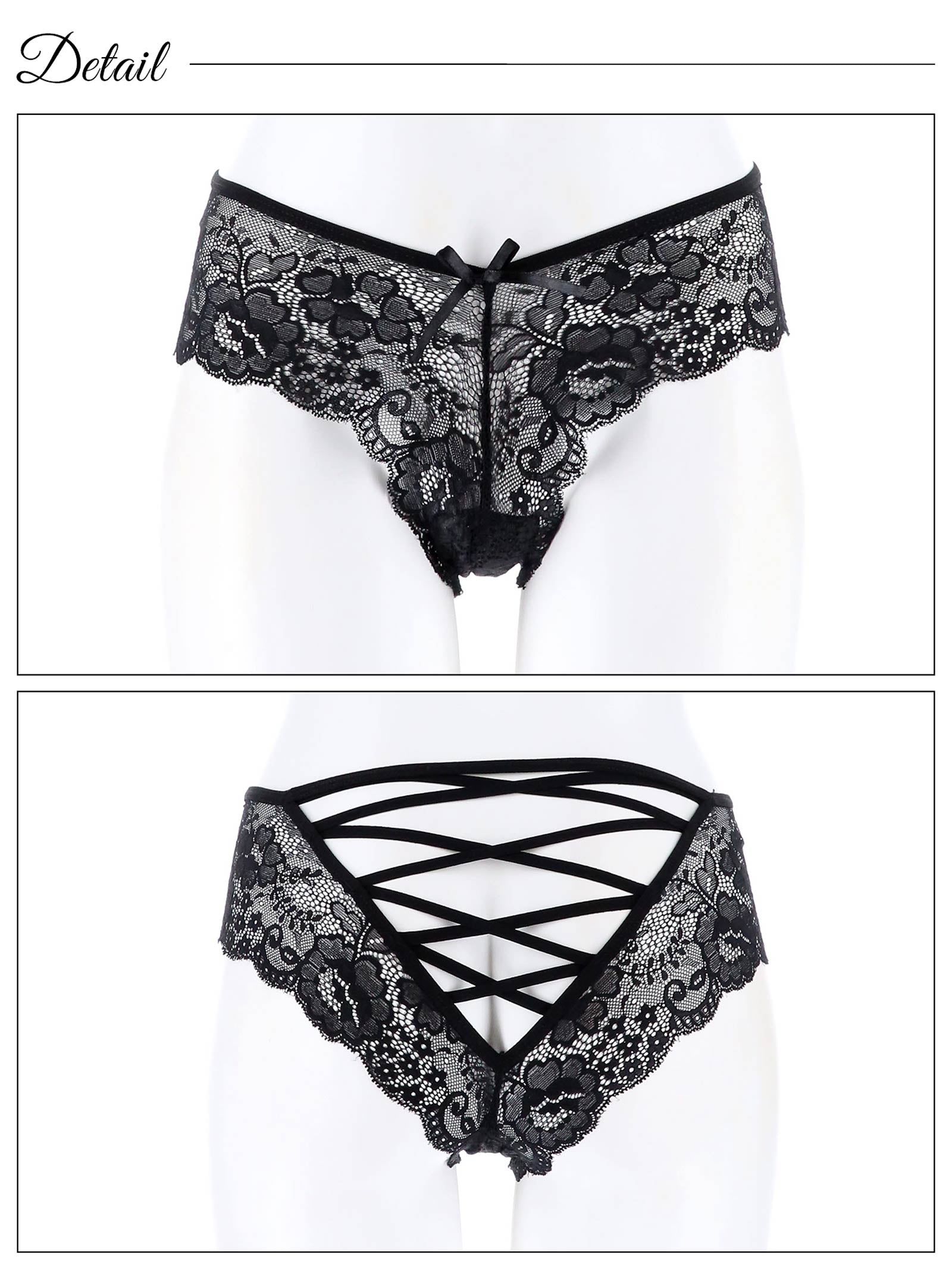 4/8新作!バッククロスフラワーレースフルバックショーツ単品