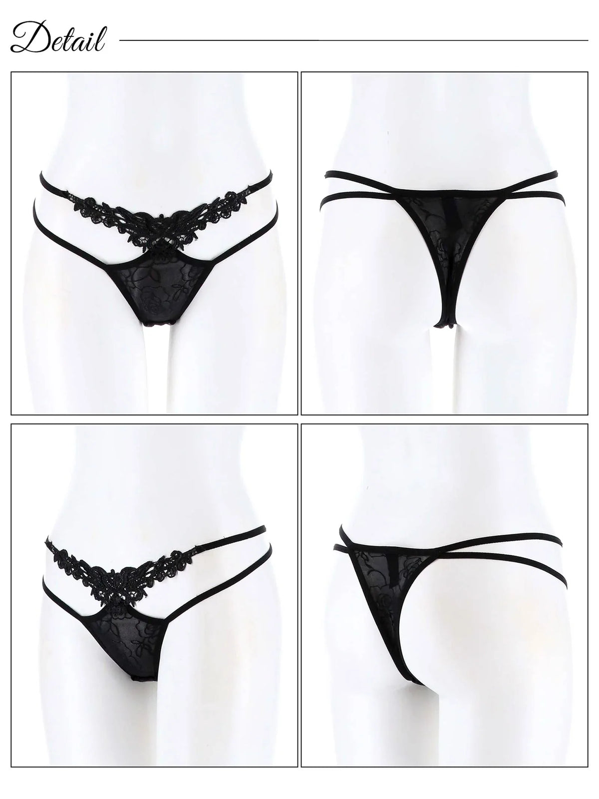 2/21再販!ケミカルレースサイドストリングTバックショーツ単品 - 【公式】247Lingerie