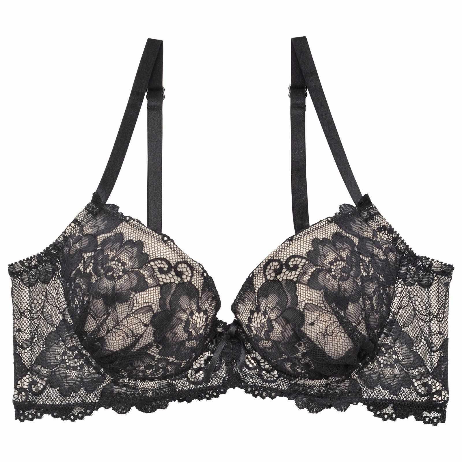 【骨格ストレート】フラワーレーシィ脇高ブラジャー単品 - 【公式】247Lingerie