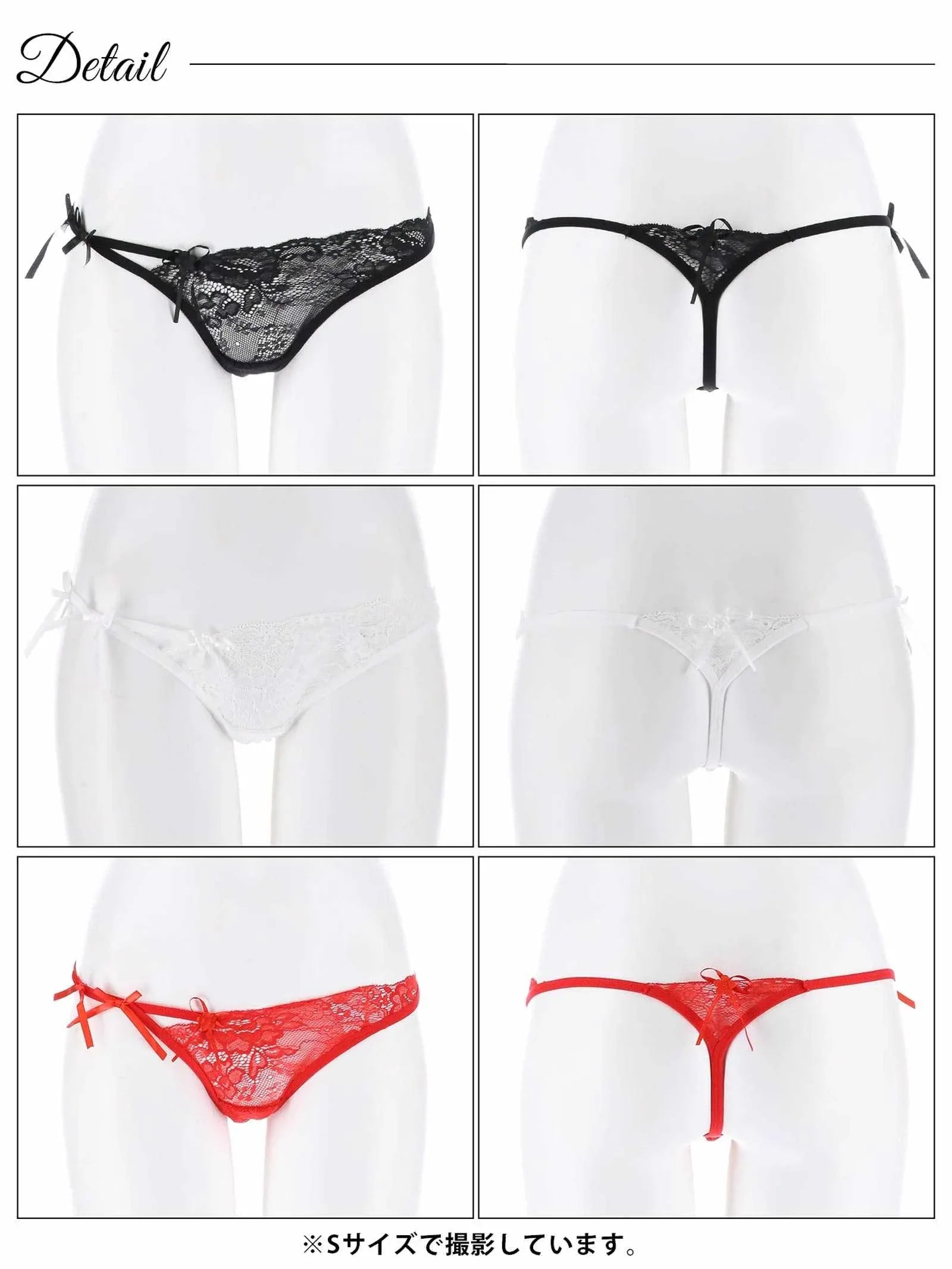 アシメリボンレーシィTバックショーツ単品 - 【公式】247Lingerie