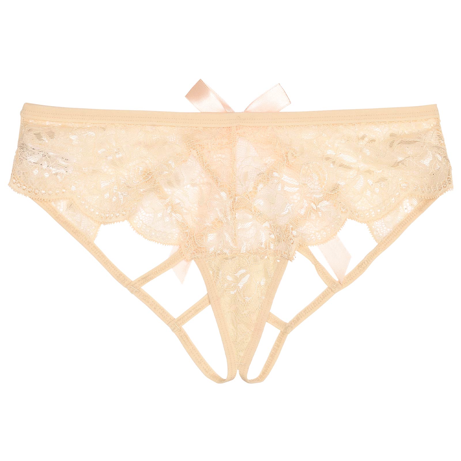 12/16再販!コードリボンレーシィフルバックショーツ単品