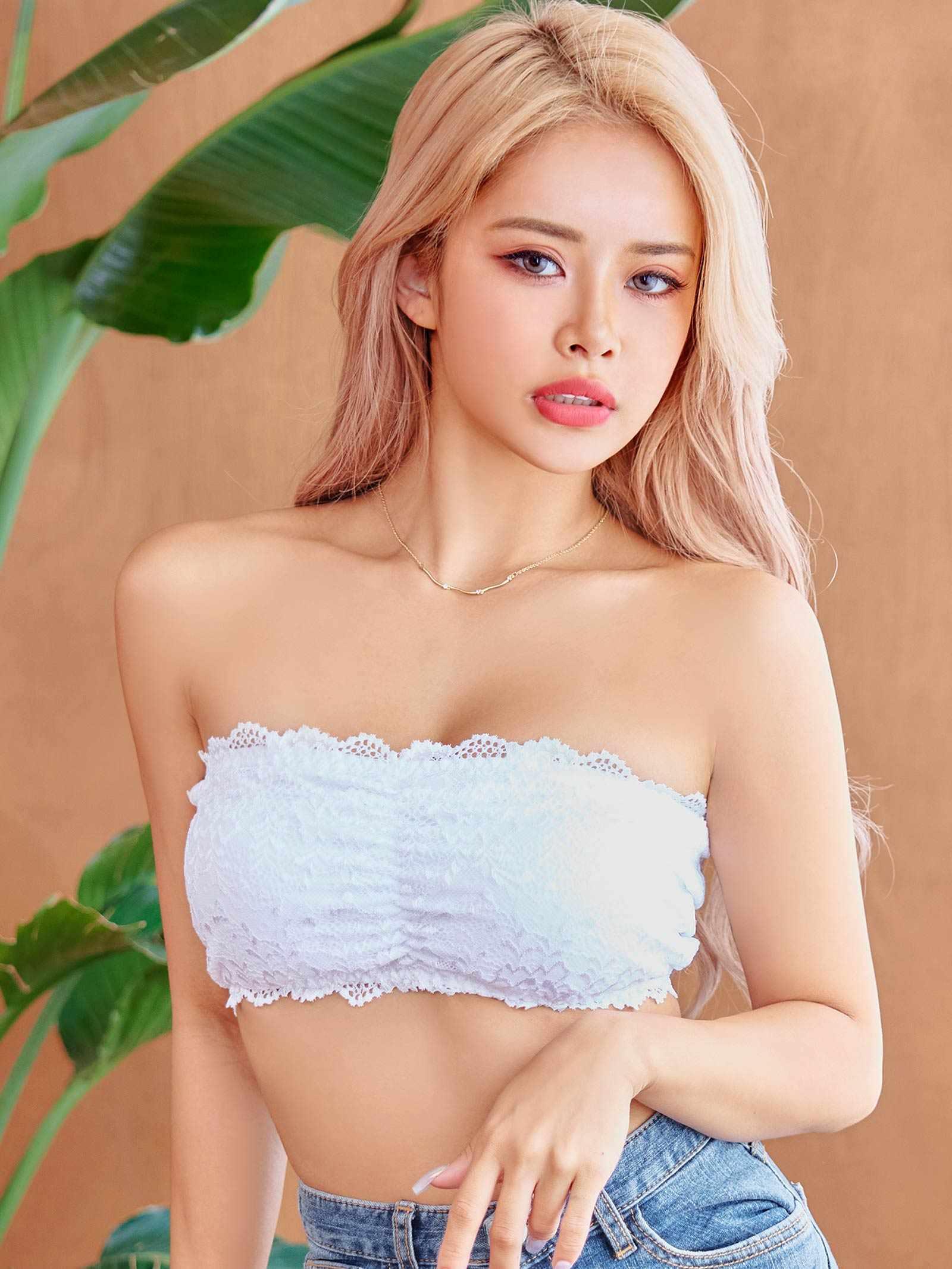 2/19再販!【ノンワイヤー】レーシィチューブブラジャー単品 - 【公式】247Lingerie