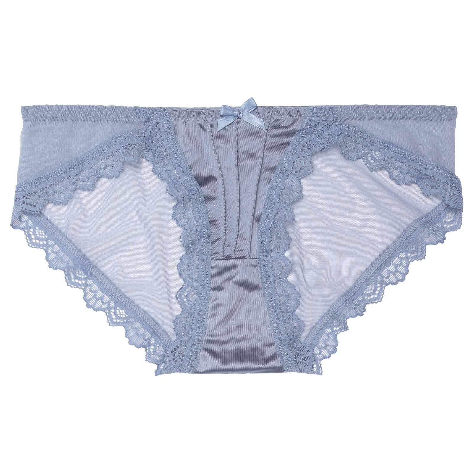 2/14再販!ワンカラーサテンプリーツレースバック透けフルバックショーツ単品 - 【公式】247Lingerie