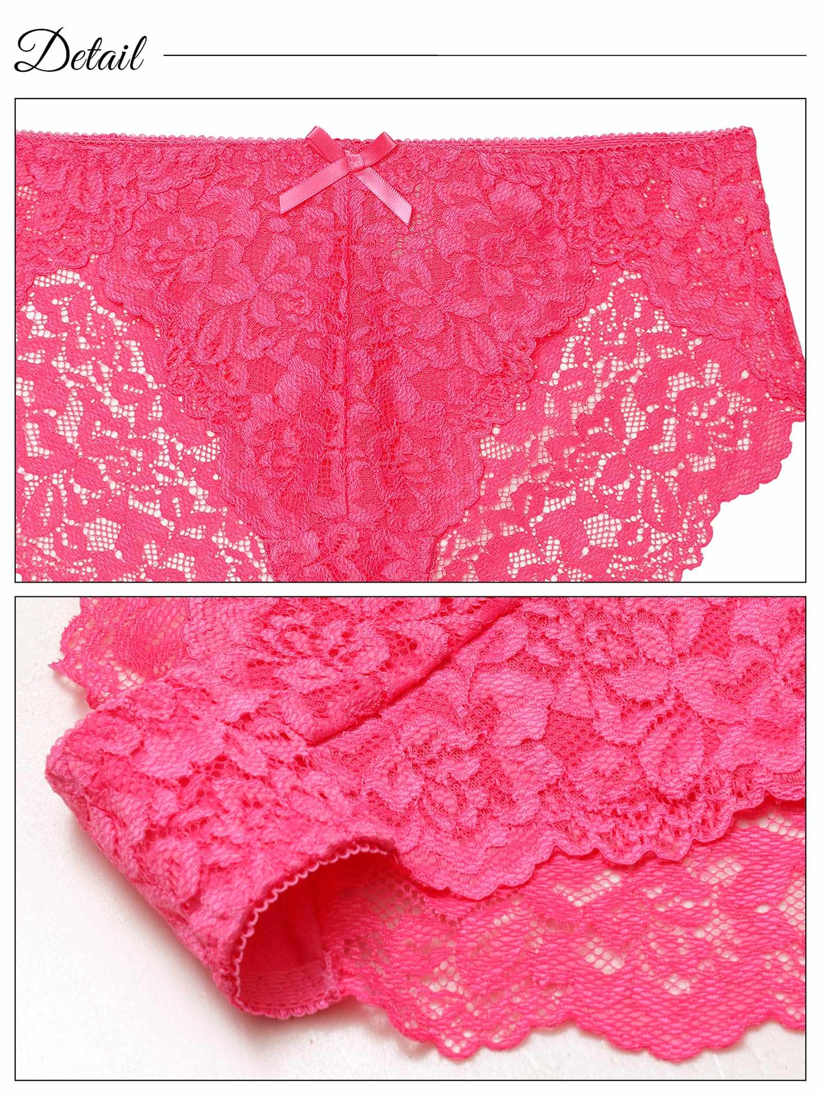 5/19新作!フルールシアー総レースフルバックショーツ単品