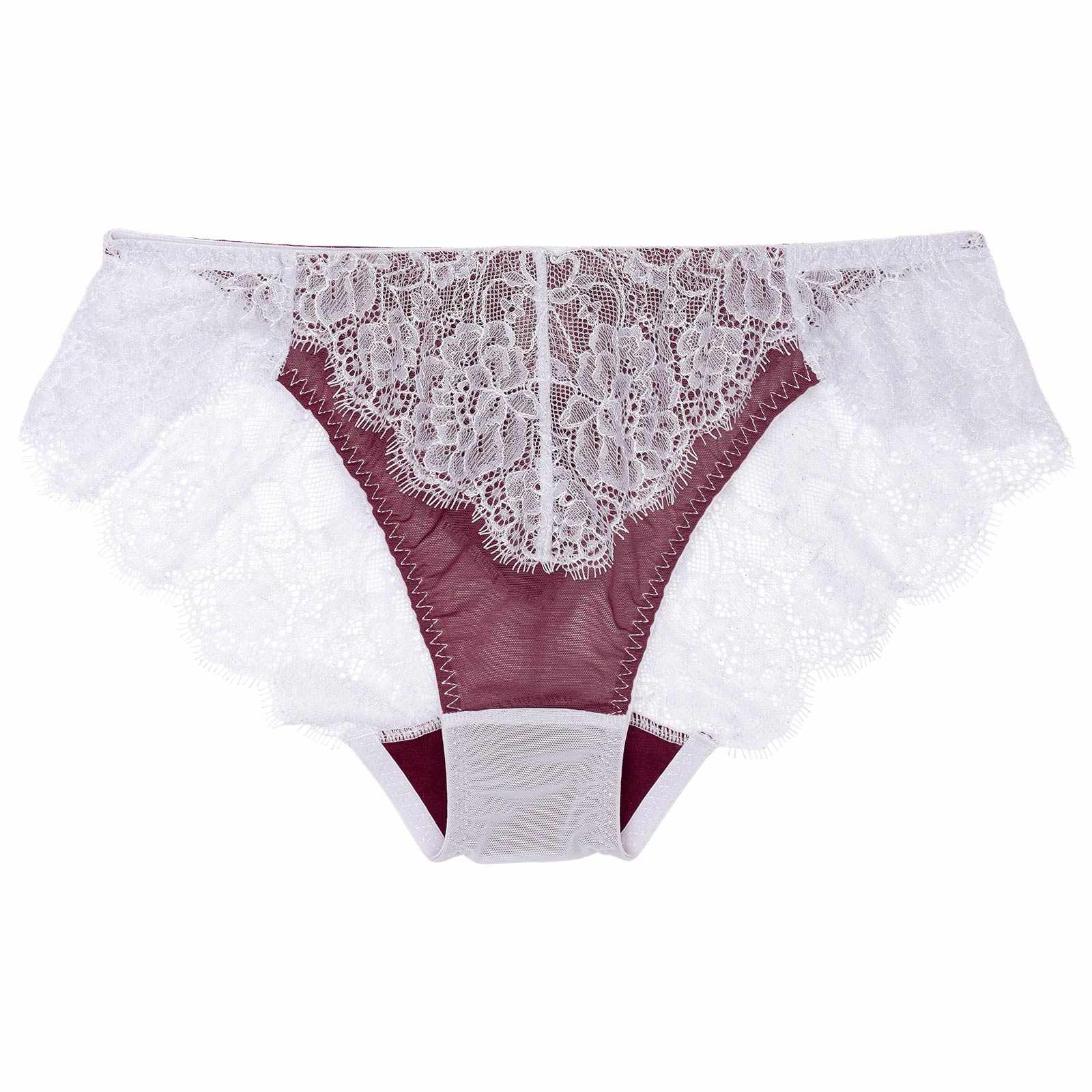 アイラッシュレースバック透けフルバックショーツ単品