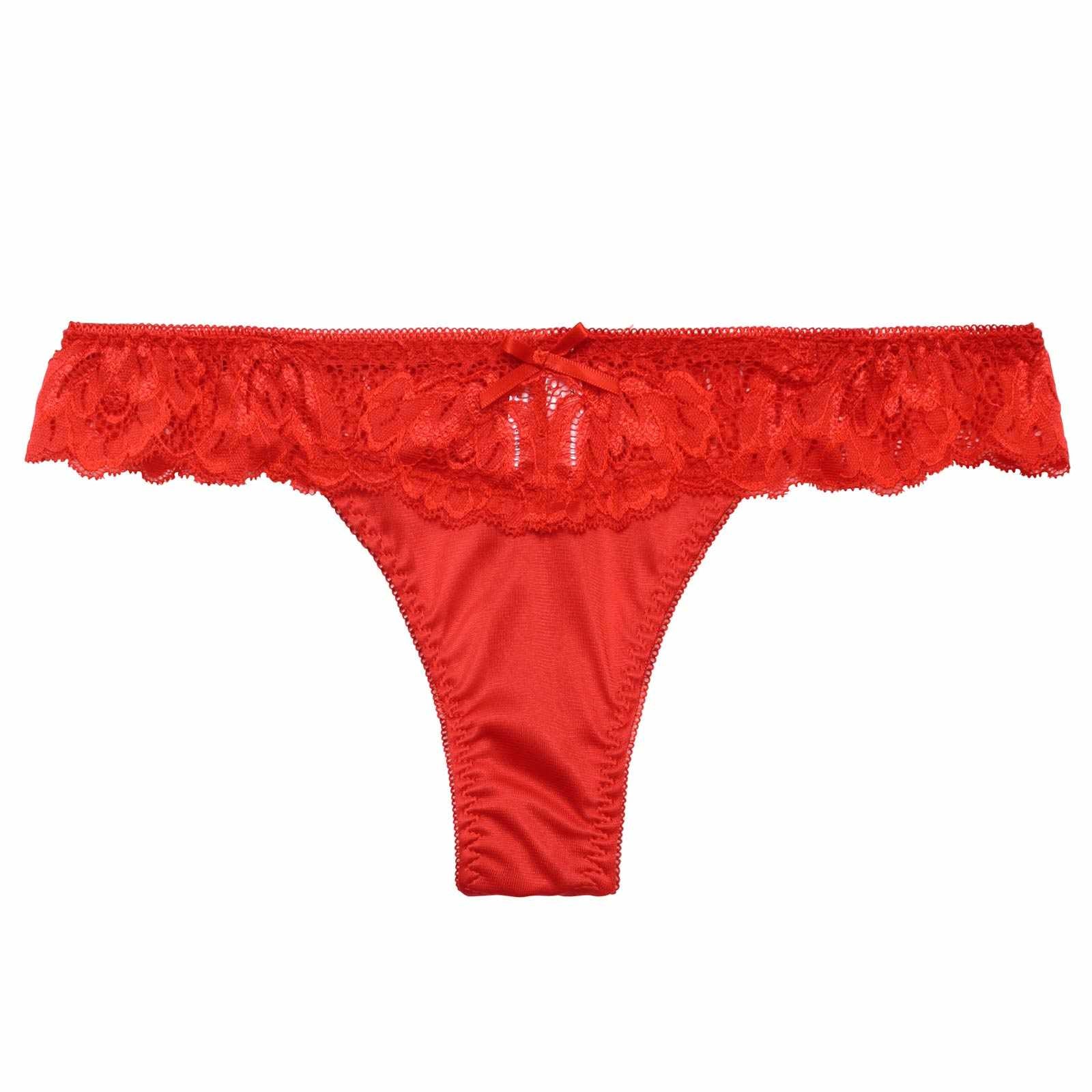5/28再販!シンプルシアーレースTバックショーツ単品