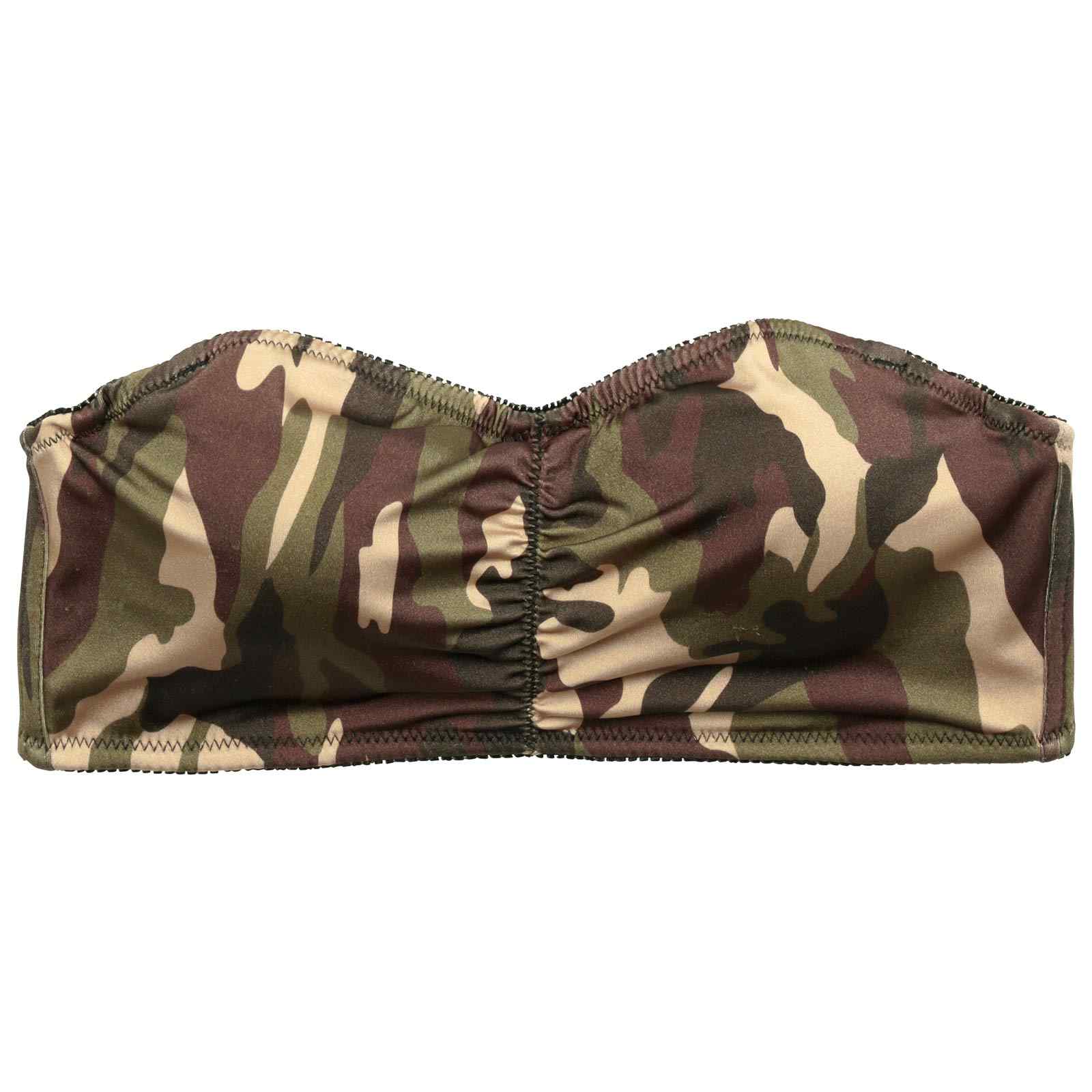 6/19新作!【ノンワイヤー】スパイシープリントチューブブラジャー単品