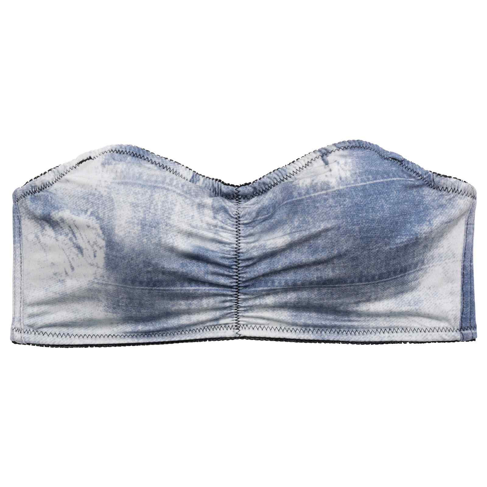 6/19新作!【ノンワイヤー】スパイシープリントチューブブラジャー単品