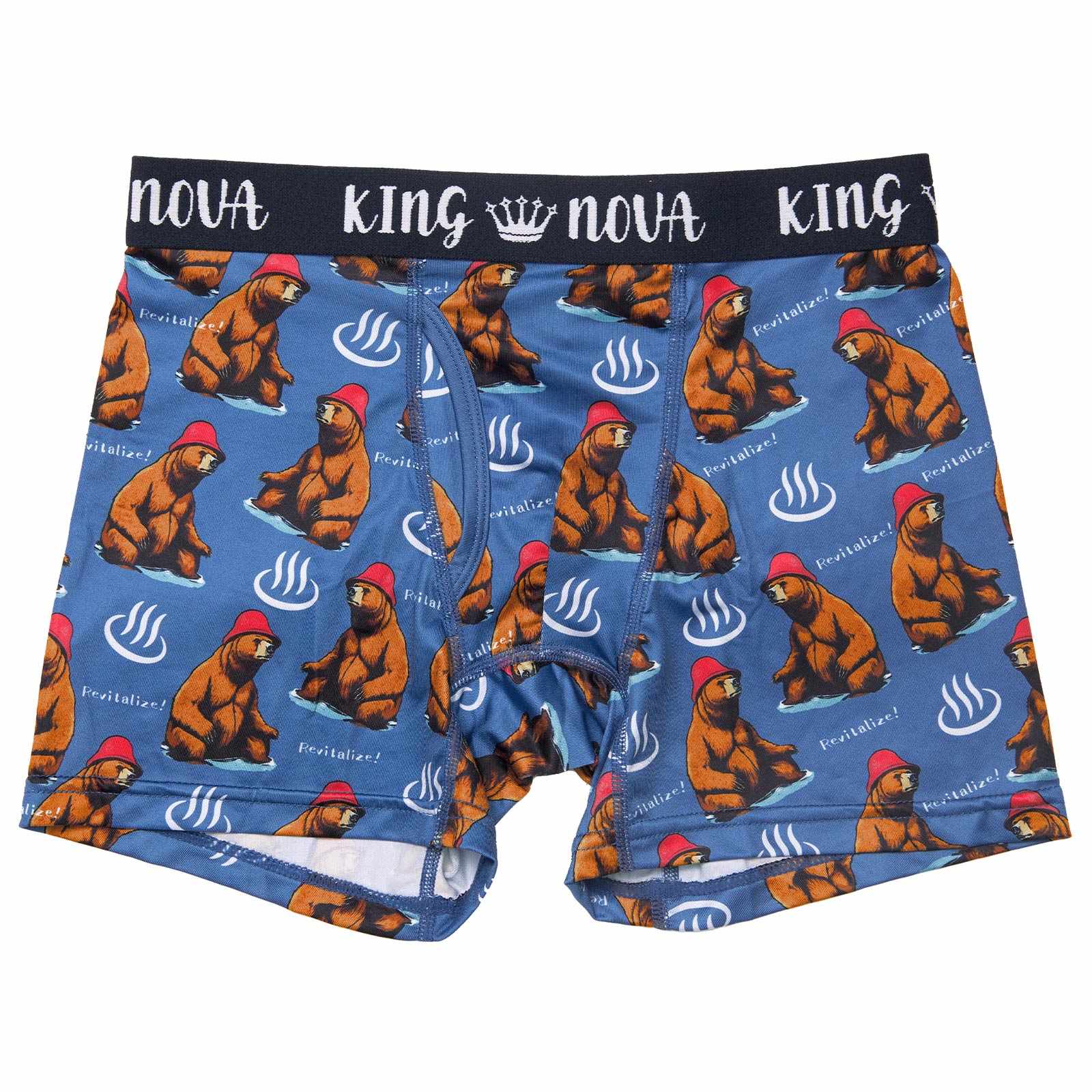 11/14新作!リラクシングベアプリント男性用ボクサーパンツ